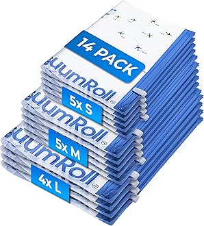 myHodo Vacuum Compression Bags for Rolling (14 Pieces) - Versatile Travel Sacs for Suitcase & Backpack, Reusable Storage Solution, Durable & Hygienic, Easy to Use, Suitable for All Textiles & Clothes