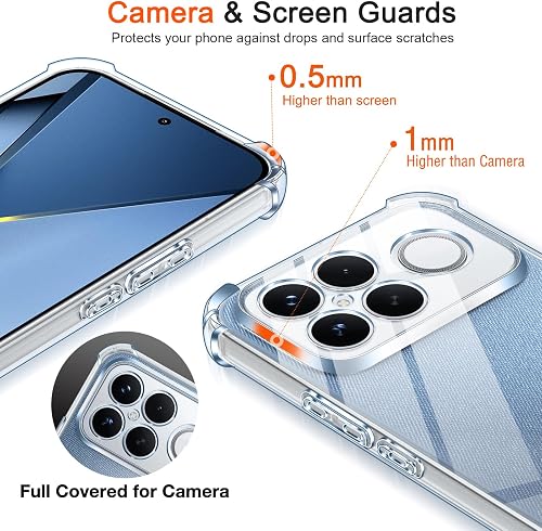iVoler Cover per Xiaomi Poco F8 Ultra 5G, Custodia Antiurto Anti-Graffio Trasparente per Assorbimento Degli Urti con Paraurti in TPU Morbido, Sottile Morbida in Silicone TPU Case - 3