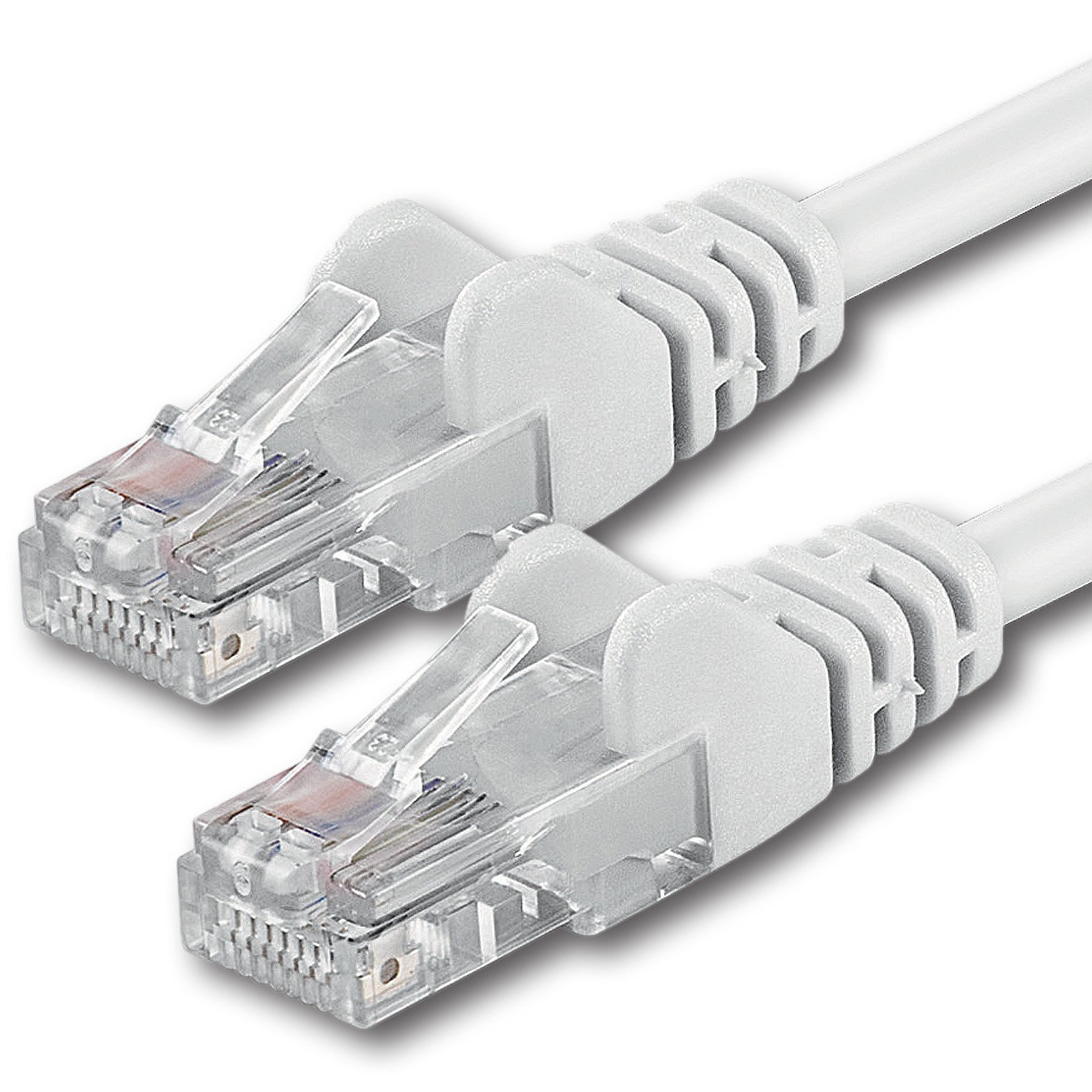 1aTTack.de 20m - weiß - 1 Stück - CAT.6 CAT6 Ethernet-LAN-Netzwerk-Kabel 1000 Mbit/s Patchkabel