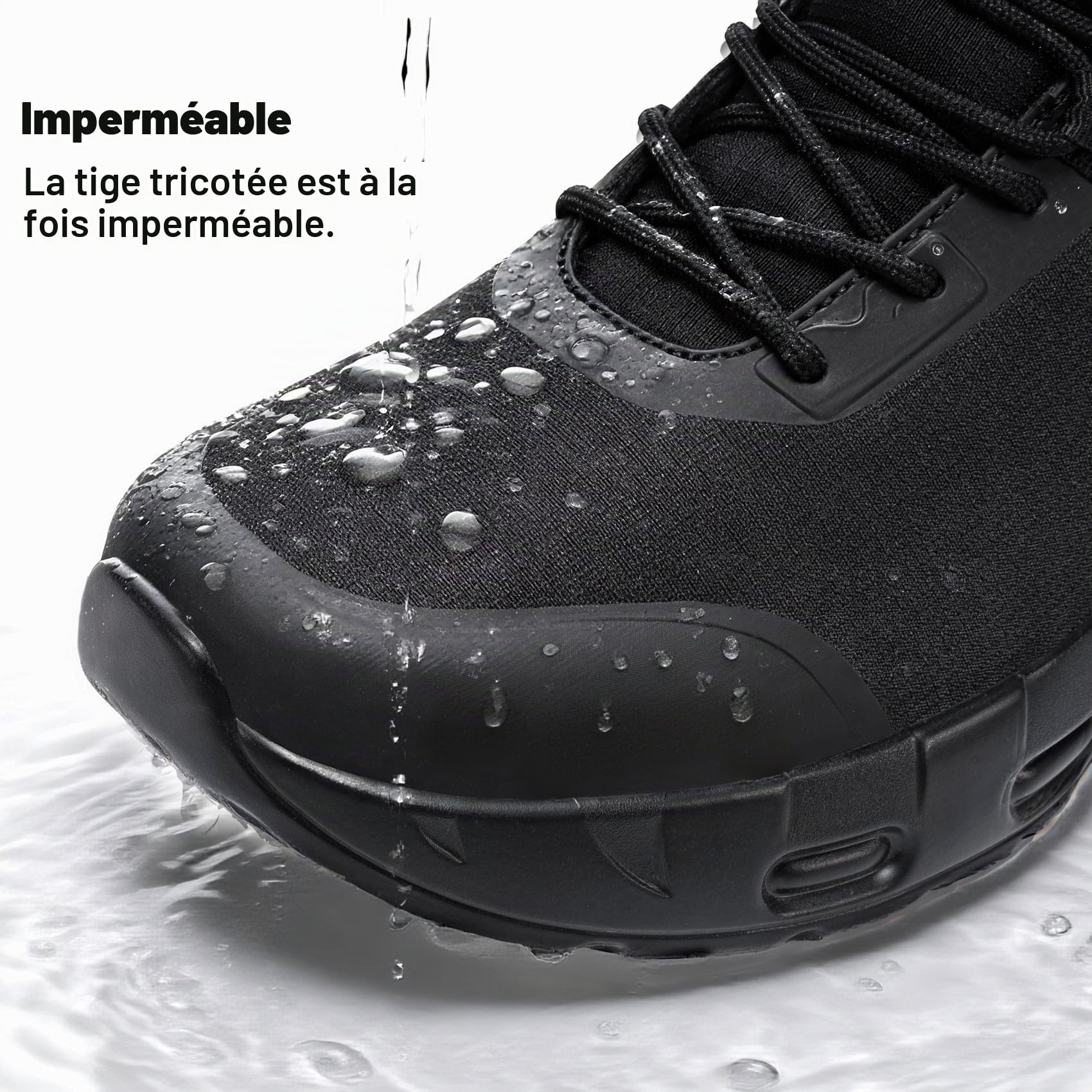 Chaussures Militaires et Bottes pour Homme Femme Imperméables Légères Résistantes Avec Fermeture Éclair Latérale Bottes de Combat Travail Randonnée Antidérapantes