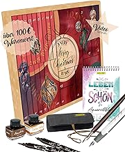 ONLINE Calligraphy Advent Calendar 2025 I Creative Advent Calendar for Adults with 29 Premium Products I Great Calligraphy Surprises with Tips, Instructions and