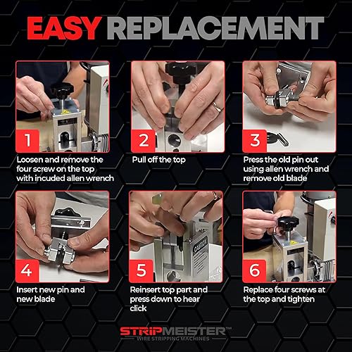 Miniatura 5 de StripMeister Reemplazo del alimentador de agarre ultra E350x - Reemplazo del conjunto del alimentador y del eje para la máquina pelacables E350x de