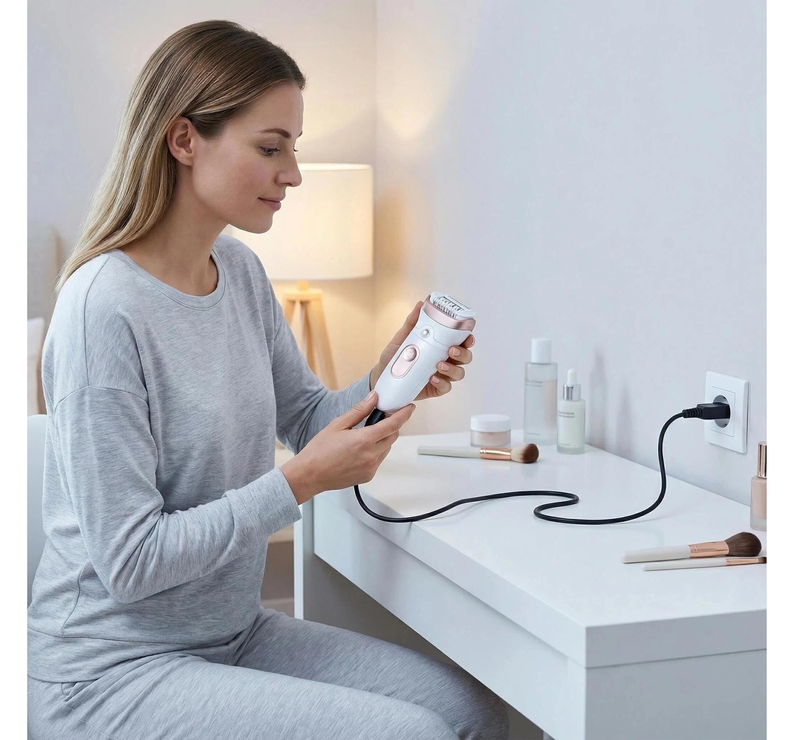 Ricambio Cavo Alimentatore USB 12V per Epilatore compatibile con Braun Silk-épil 9 Flex 5 7 9 Caricatore di Sostituzione