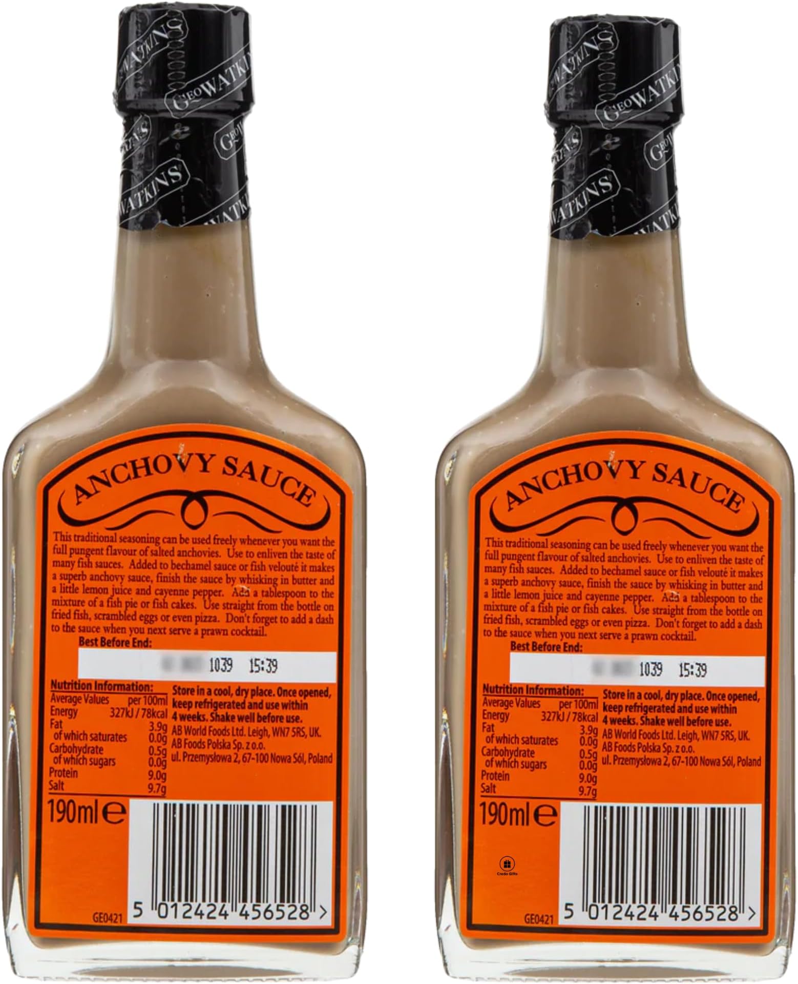 Anchovy Sauce Bundle With Geo Watkins Anchovy Sauce 190ml (2 Pack)