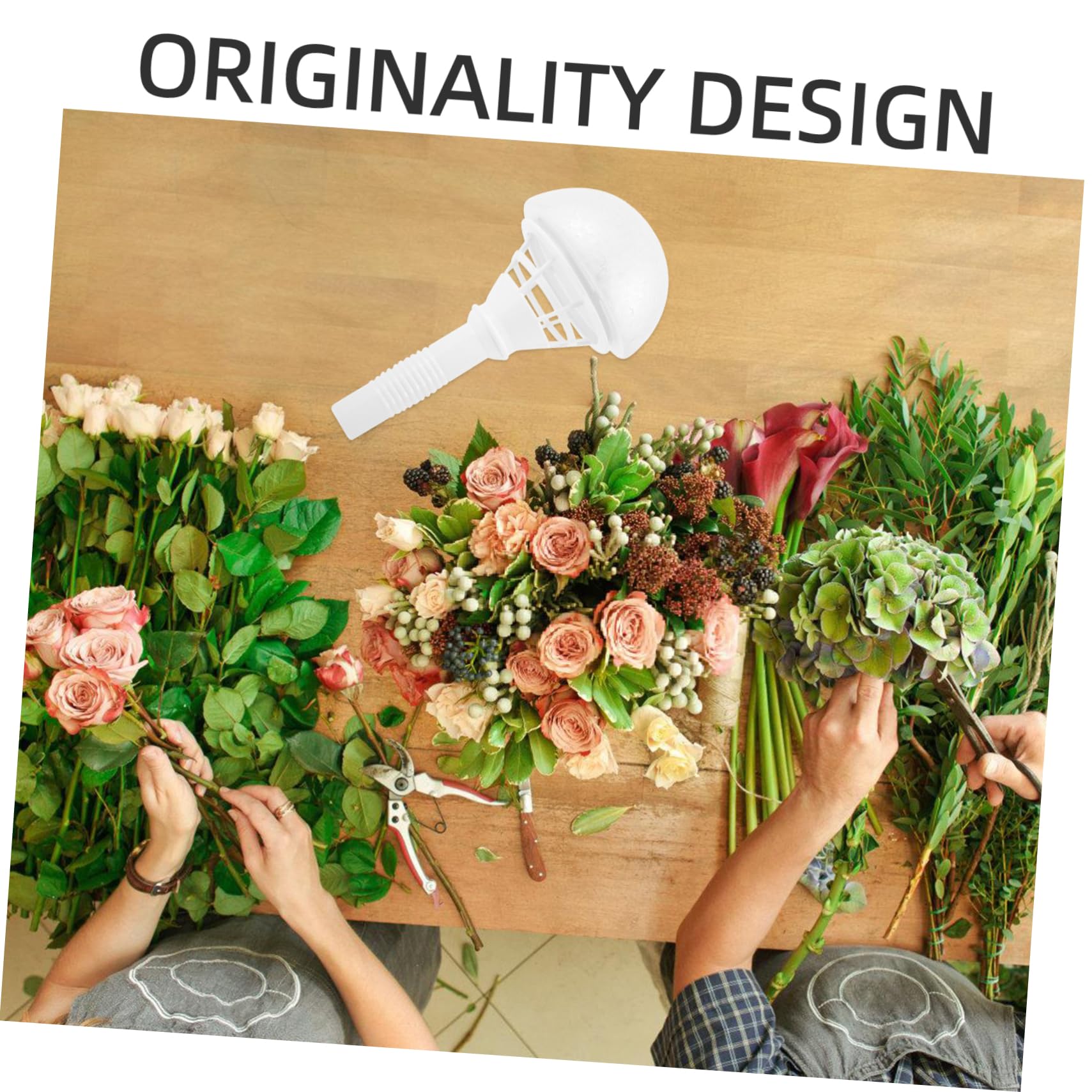 8juegos Soporte Floral Para Ramos De Novia Mango Para Decoración De Bodas Fácil De Personalizar y Usar