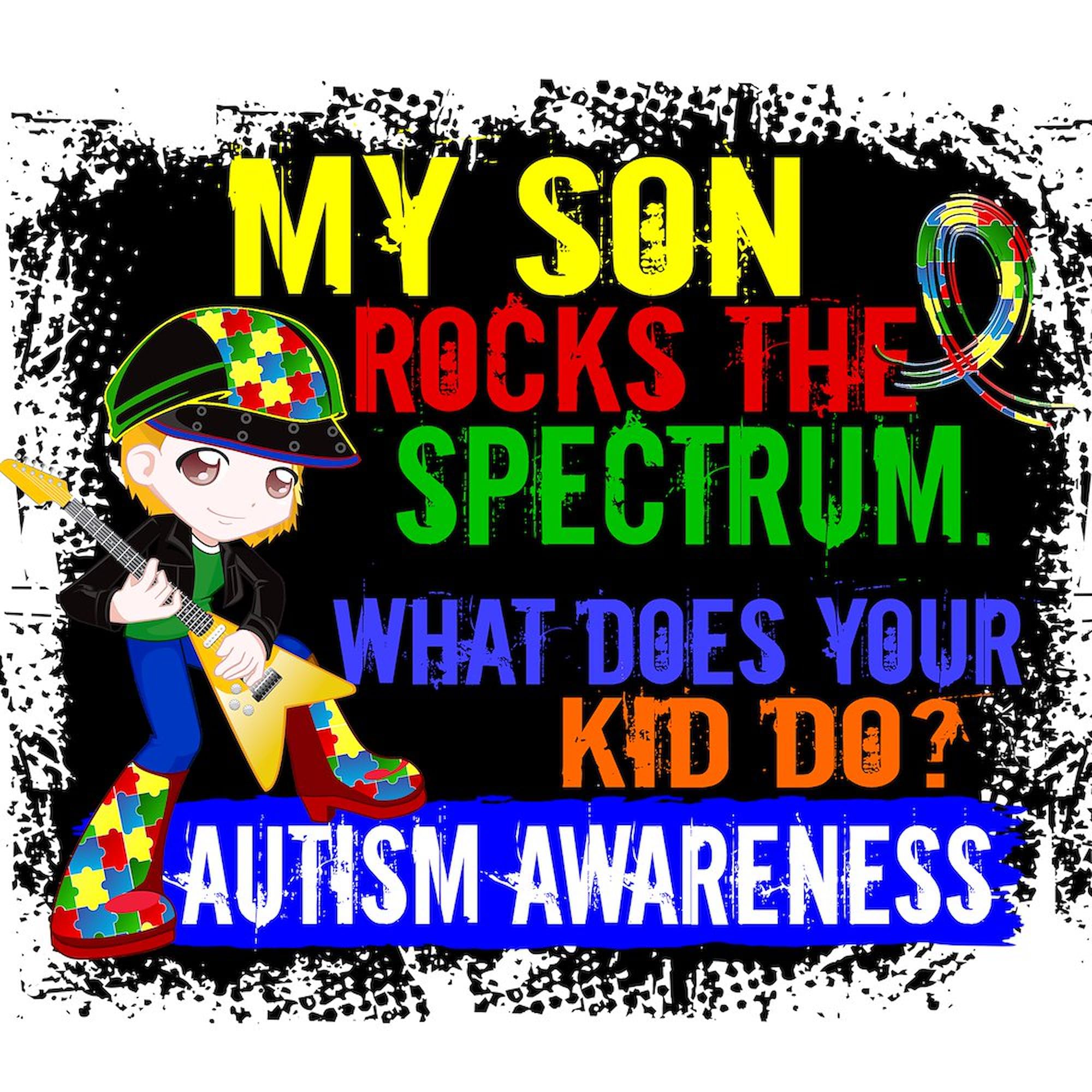 CafePress Rocks Spectrum Autism Rectangle Bumper Sticker Car Decal
