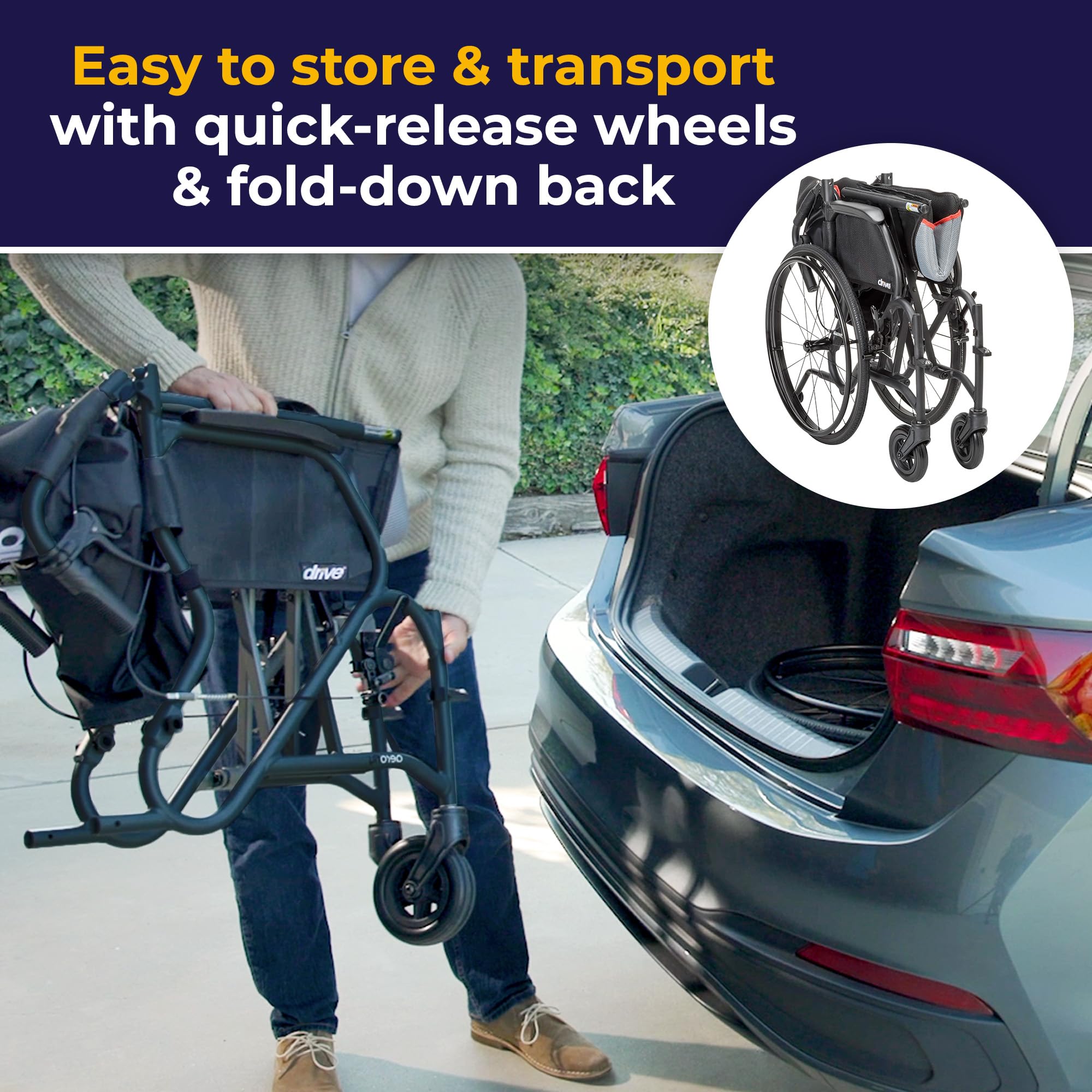 Lightweight AeroFly Wheelchair - Travel Ready! -3