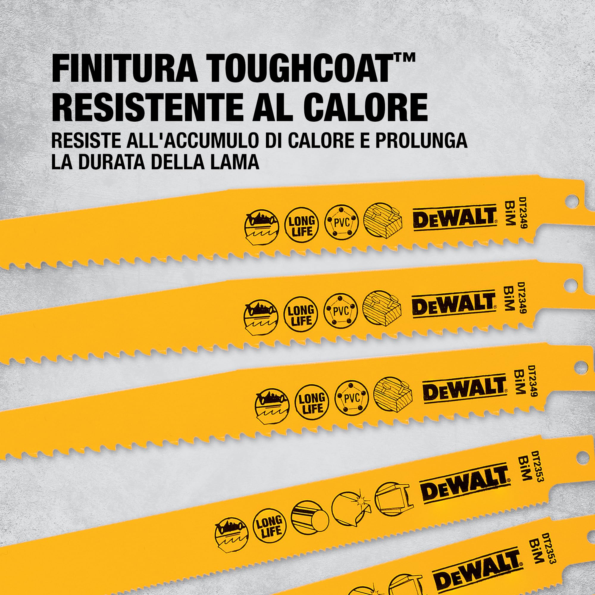 DEWALT Set di lame alternative bimetalliche miste e custodia (12 pz.), DT2445-QZ
