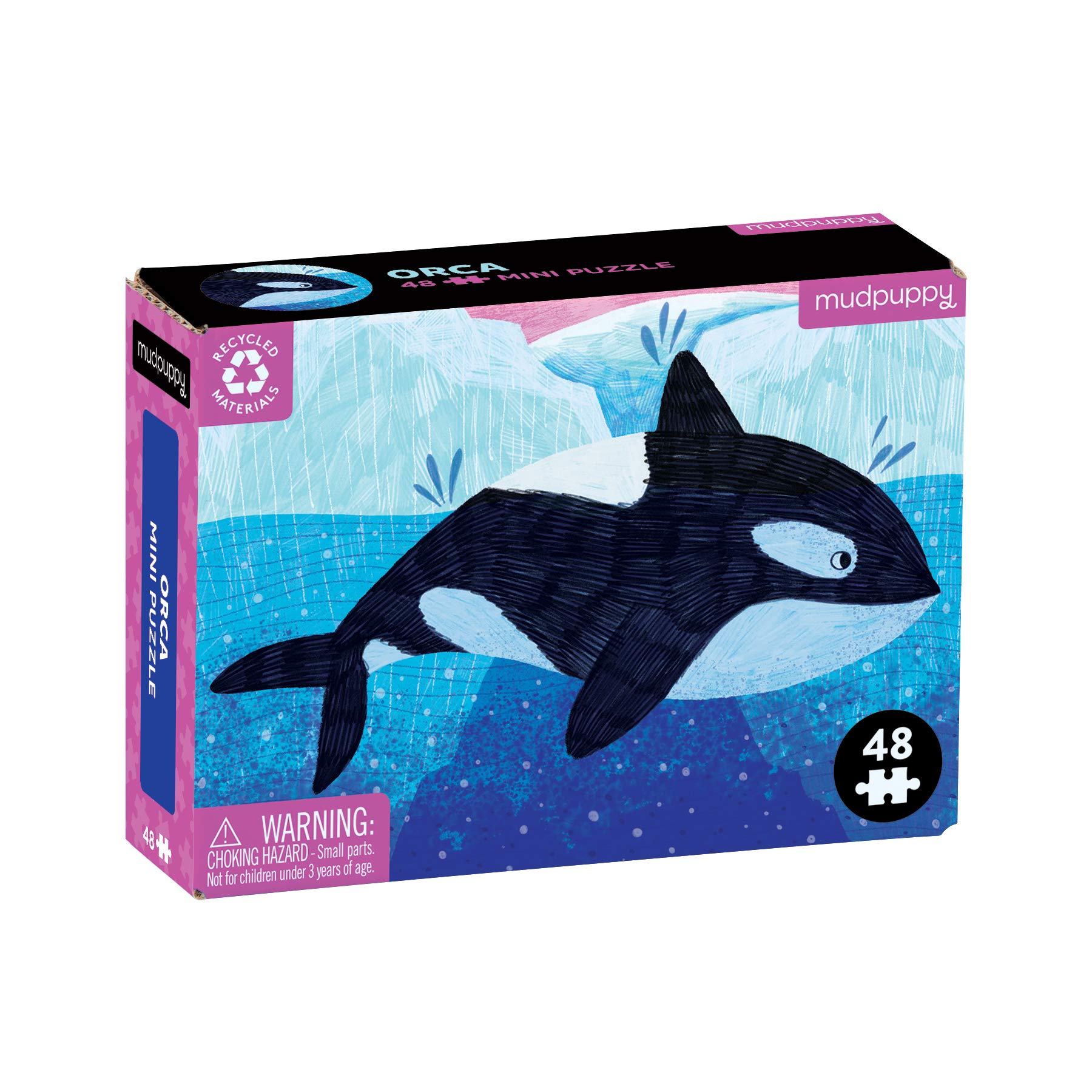 Amazon.com: Mudpuppy Orca – Mini Puzzle Featuring Arctic Seascape