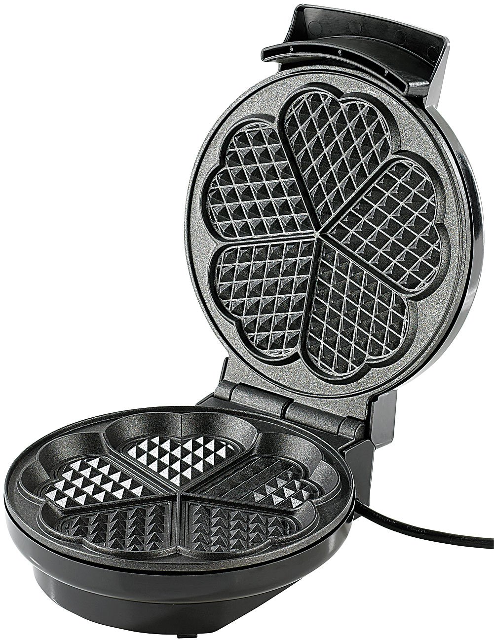 Rosenstein & Söhne Ferro Per Coni Gelato – Piastra Per 2 Cialde Con Rivestimento Antiaderente, 550W, Ideale Per Feste E Merende