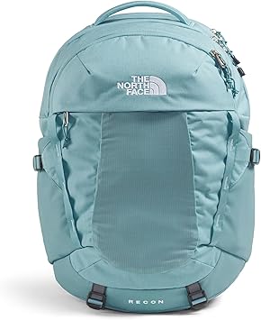 The North Face Women's Recon Everyday Laptop Backpack - Commuter Travel Bag, 18 Laptop Sleeve, Water-Repellent, Blue Eclipse Light Heather/Blue Eclipse, One Size