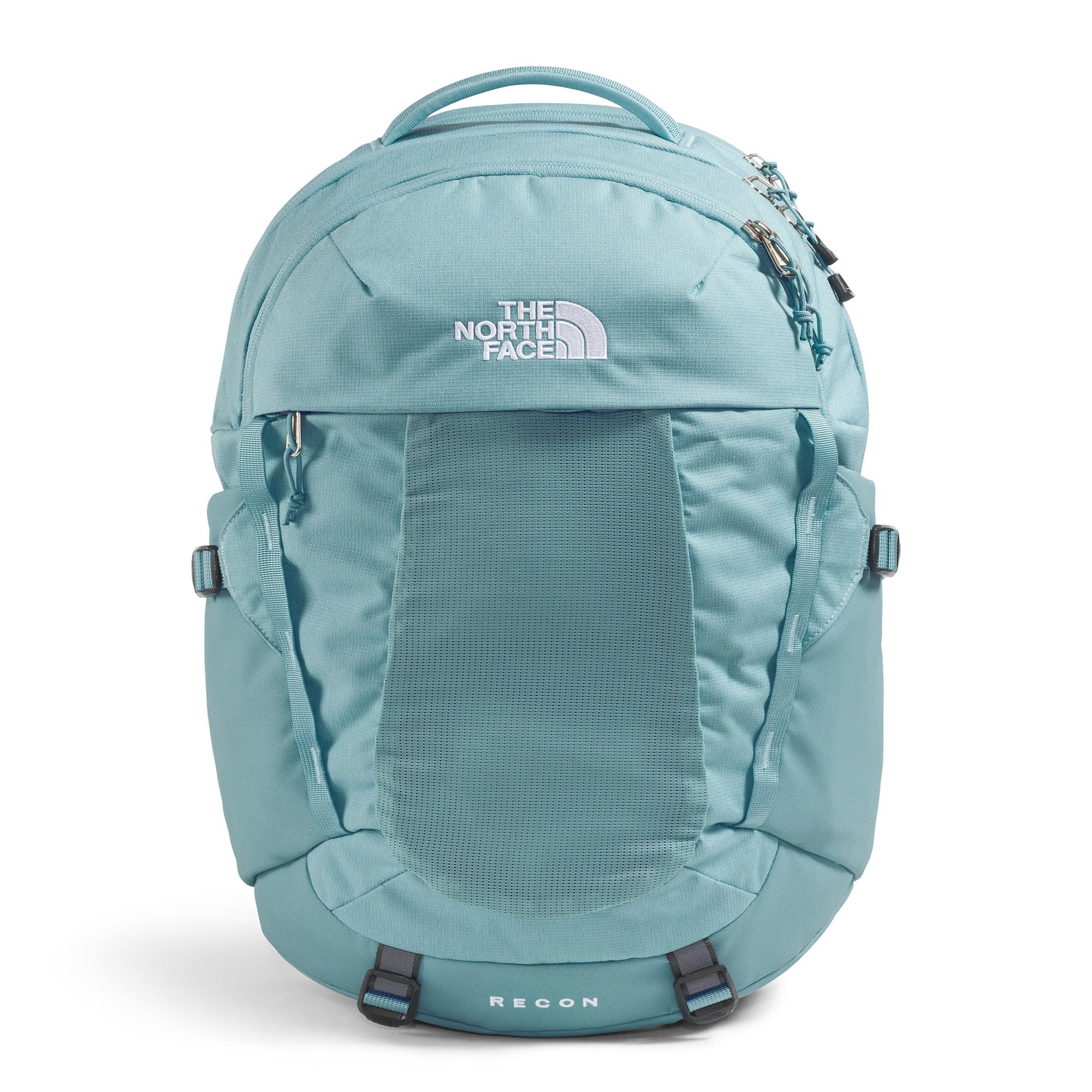 The North Face Women's Recon Everyday Laptop Backpack | Commuter Travel Bag with 16" Laptop Sleeve, Water-Repellent Finish, Women-Specific Fit, Blue Eclipse Light Heather/Blue Eclipse, One Size