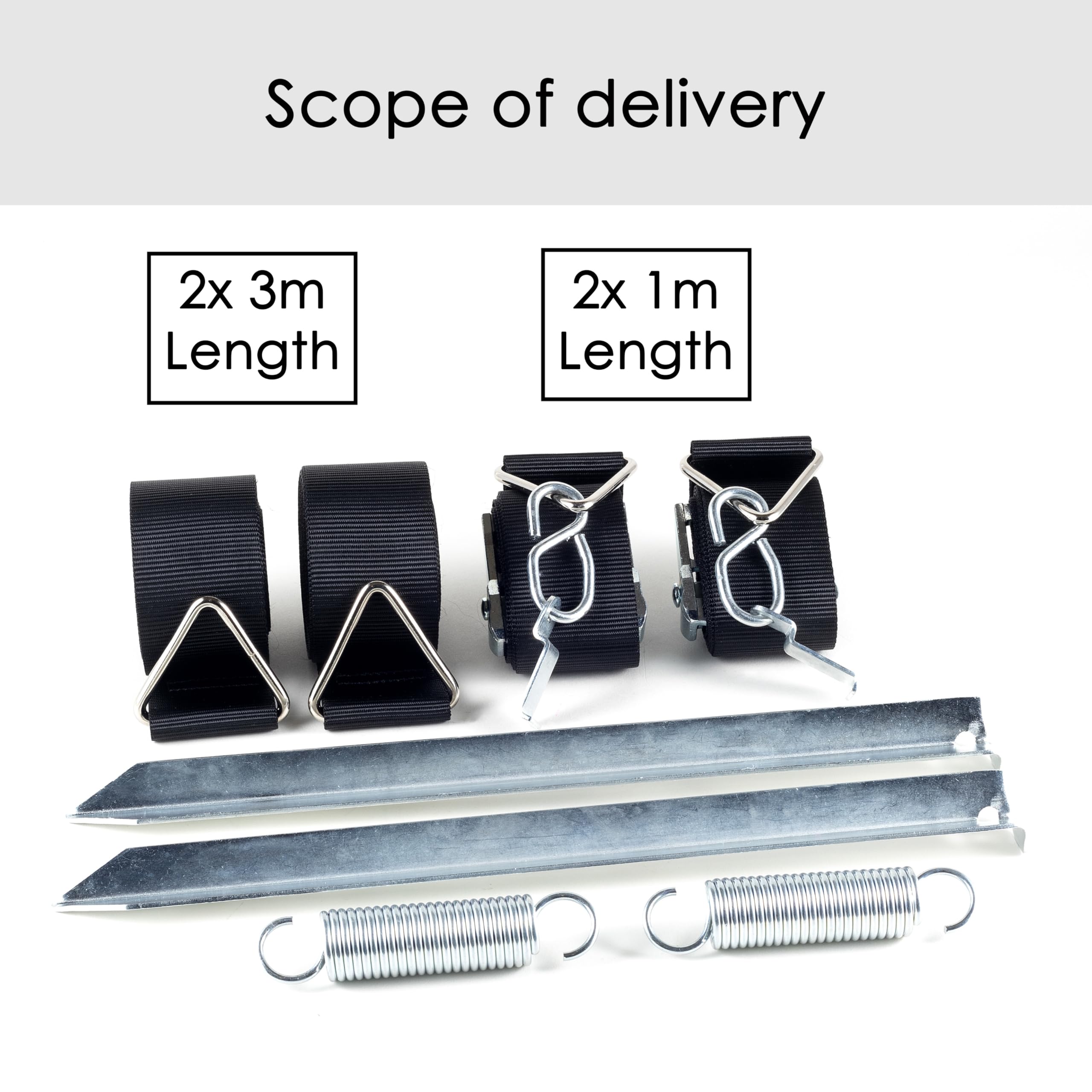 Thule Omnistor set antitempesta tenda da sole camper 2 ancoraggi 35 cm 2 cinghie tensione 2 molle 1 custodia