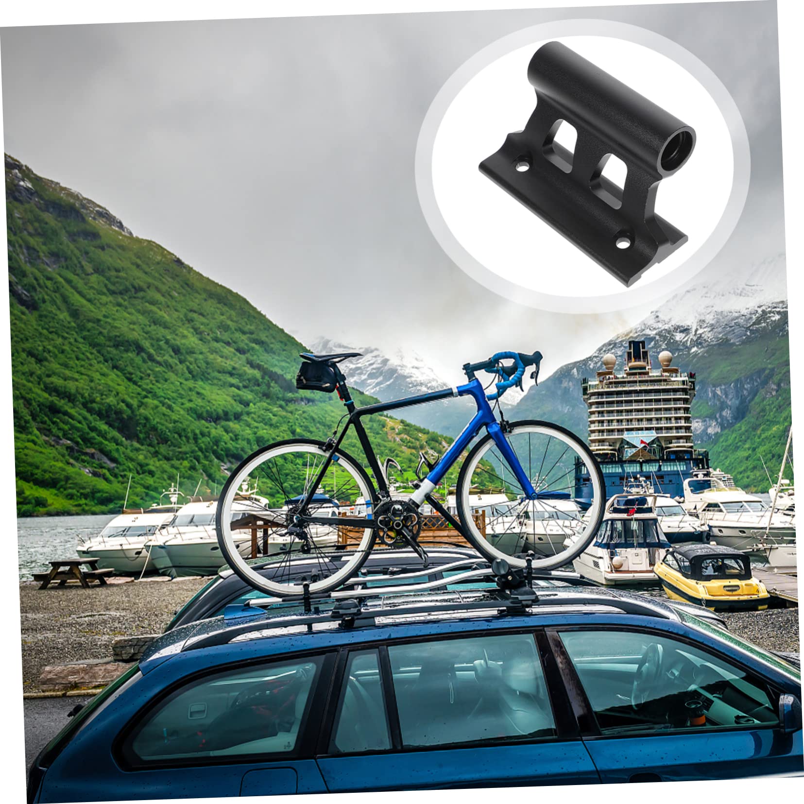 HEMOTON Bike Fork Mount Rack Quick Release Bike Carrier Fork Holder for Truck Bed Garage and Indoor Use Durable and Stable Bike Storage