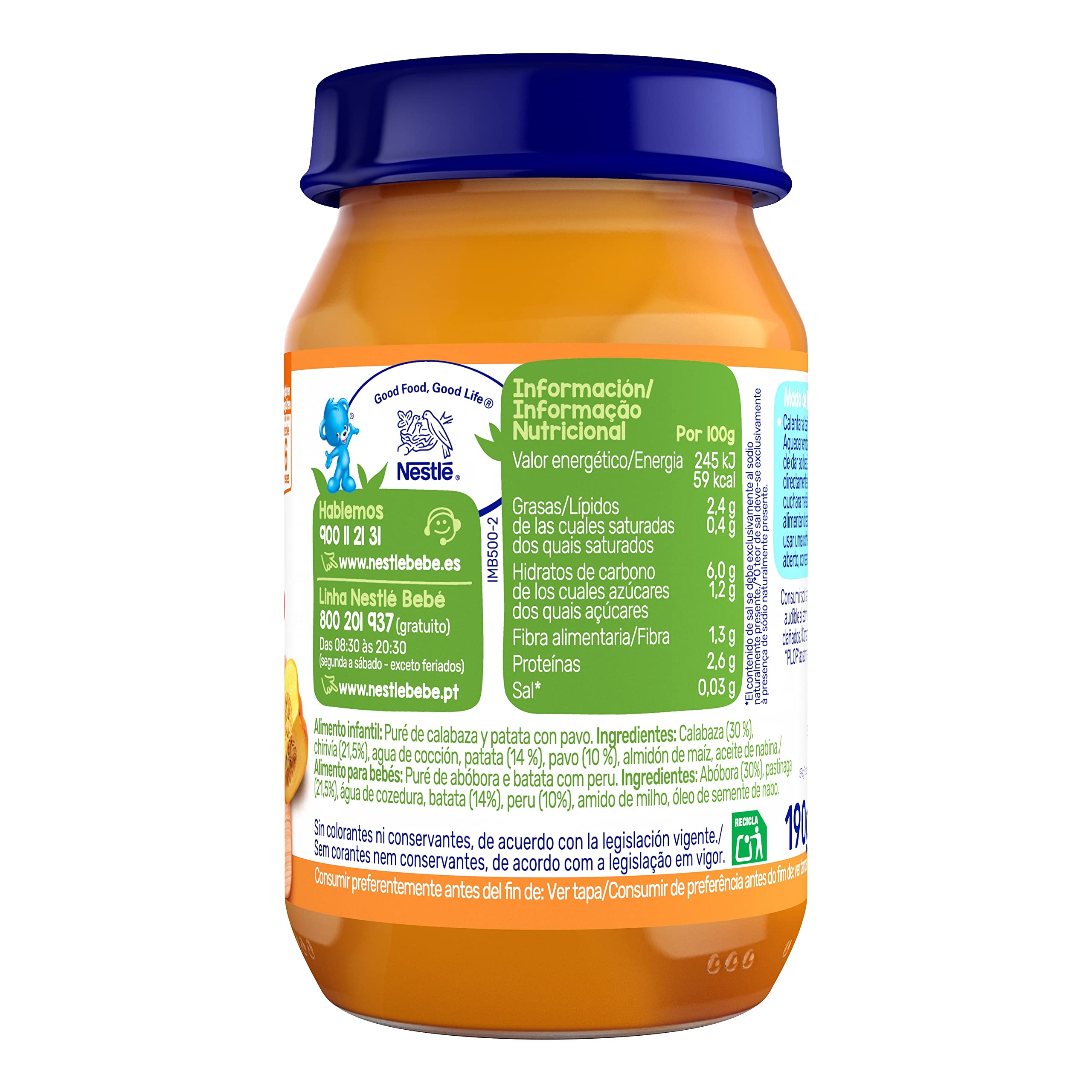Nestle Verduritas con Pavo 6x190g
