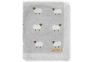 Cozy Lamb Nursery Essential: mimixiong Knit Cotton Toddler Blanket