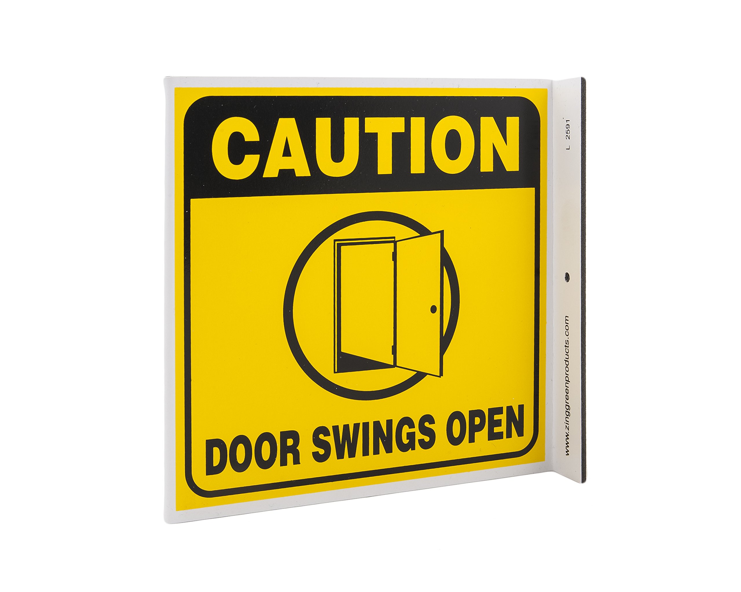 ZING 2591 Eco Safety L Segno di sicurezza, Altalene Aperte, 7Hx2.5Wx7D, plastica riciclata