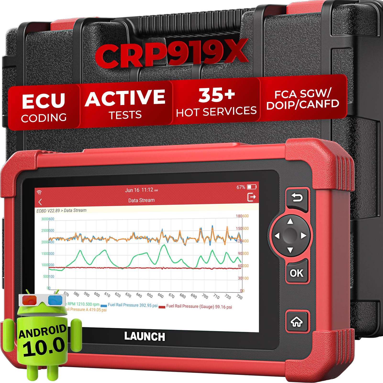 LAUNCH CRP919X obd2 診断機 Amazon.co.jp: LAUNCH CRP919XBT OBD2 診断機 、ECU コーディング