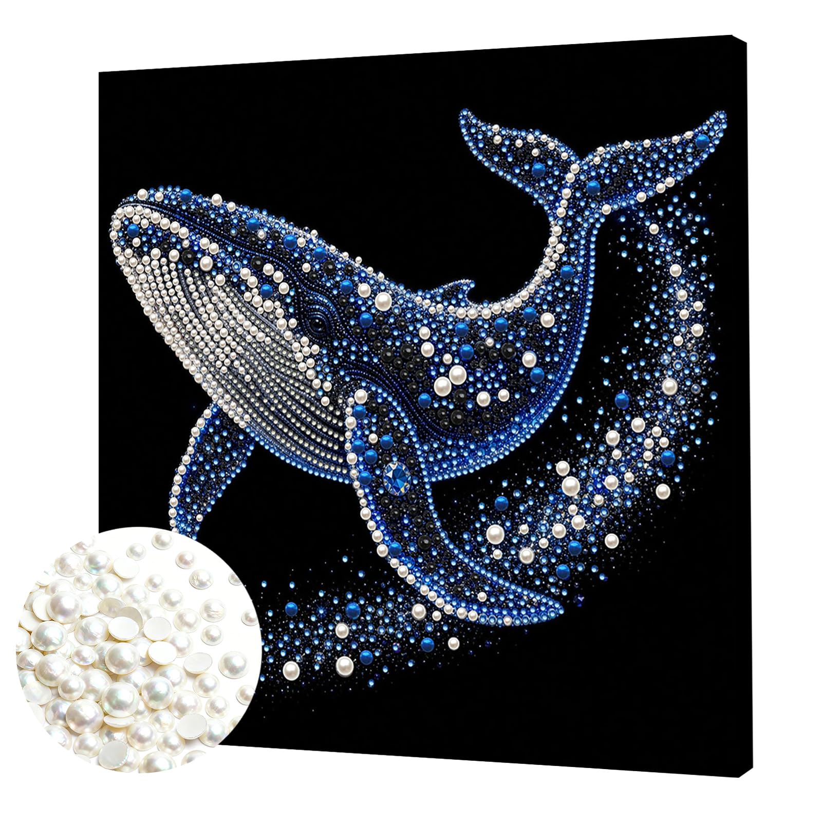 Shark Pearl Painting Kit with Frame 11.81x11.81In for Beginners & Adults