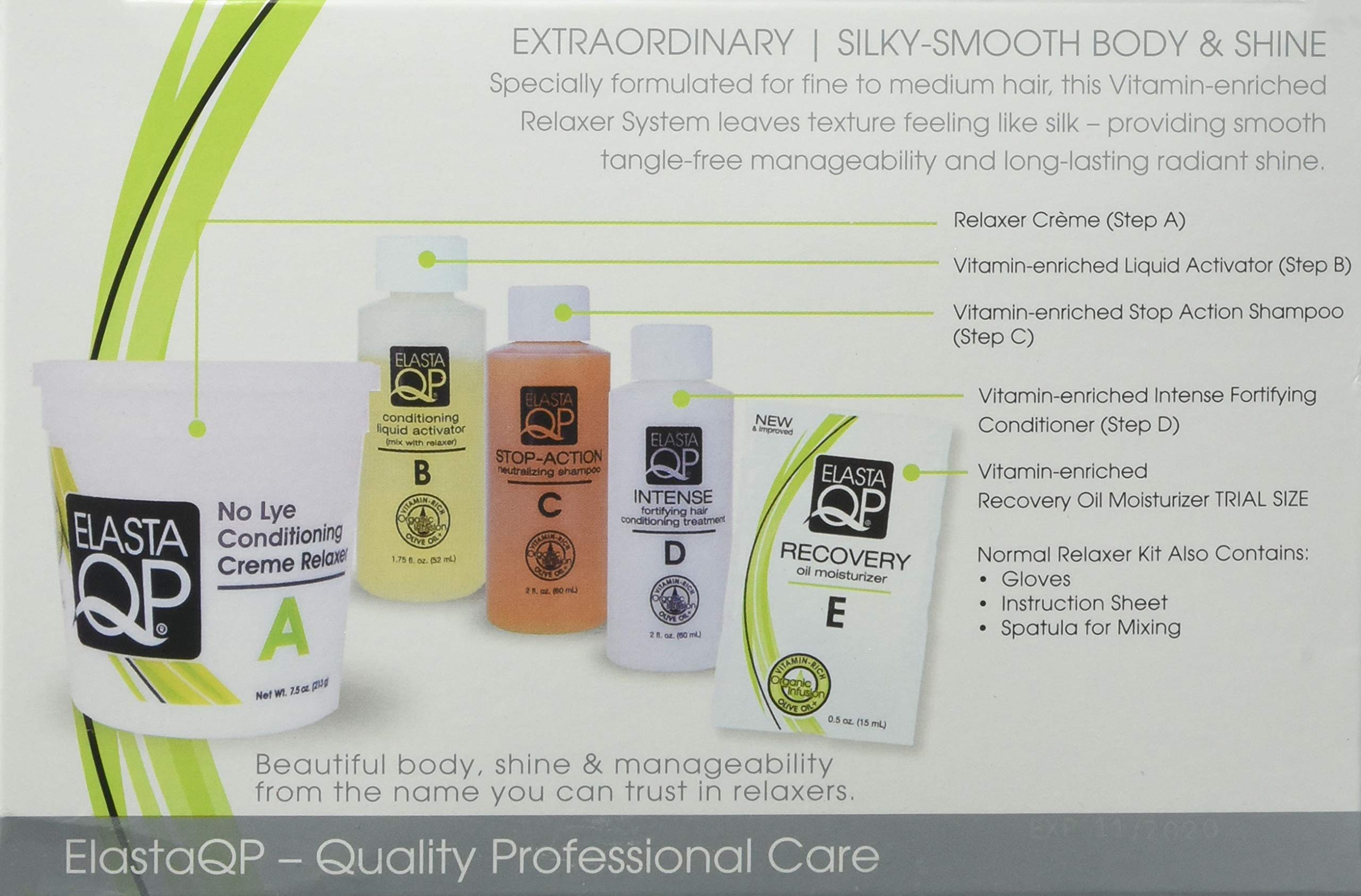 Elasta QP No Lye Conditioning Relaxer 7 Piece Kit