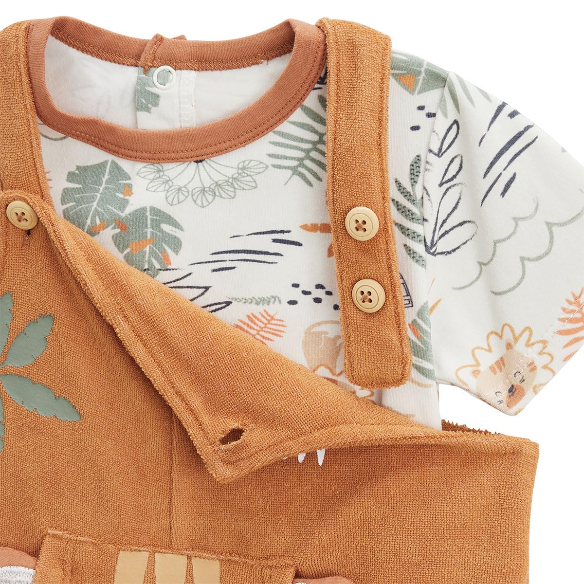 Petit Béguin - Ensemble salopette bébé et t-shirt en éponge Mio