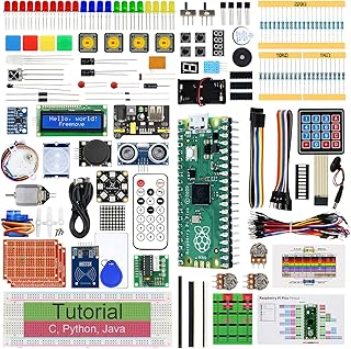 Freenove Ultimate Starter Kit for Raspberry Pi Pico (Included) (Compatible with Arduino IDE), 687-Page Detailed Tutorial, 222 Items, 112 Projects, Python C Java Code
