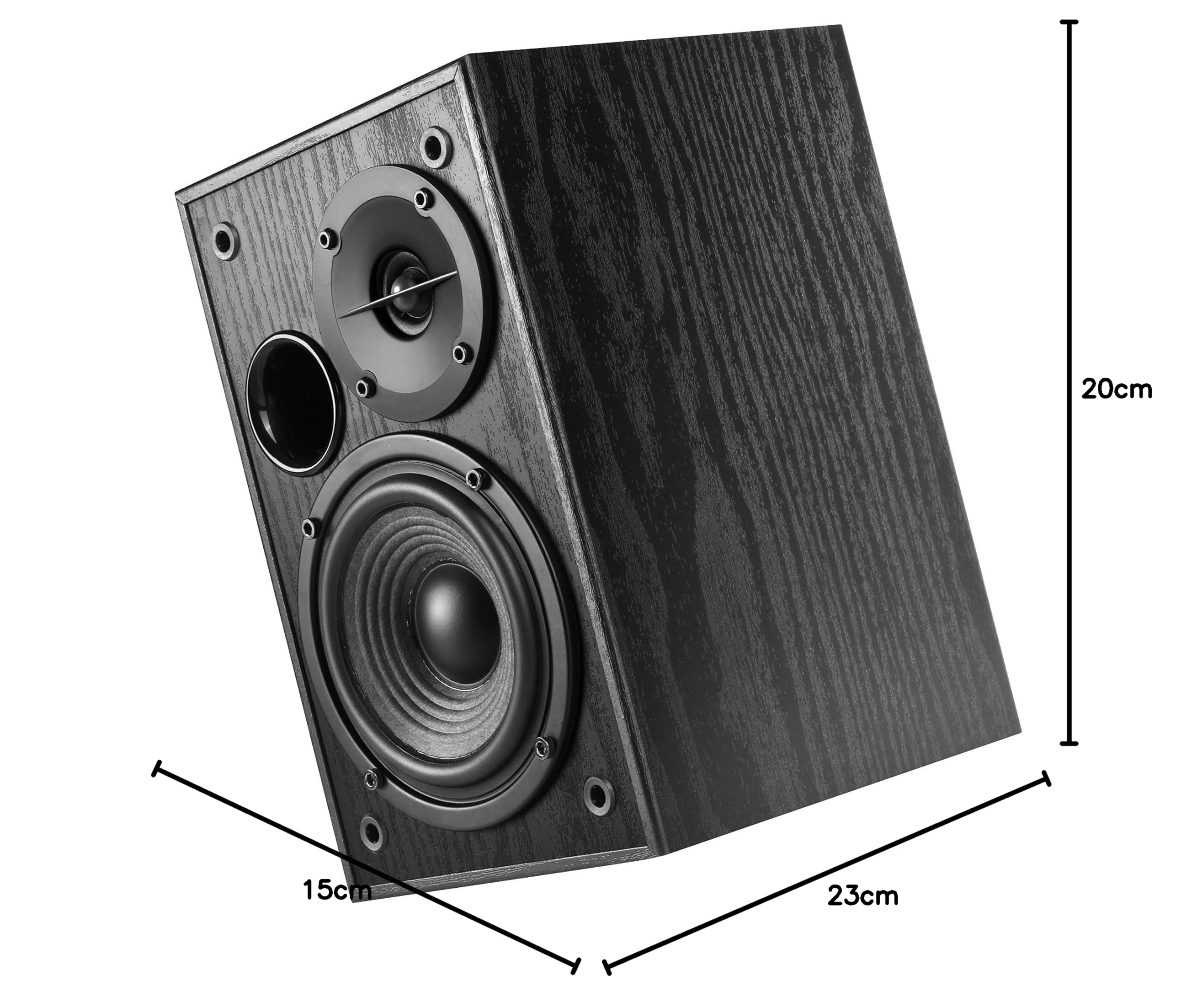 Edifier R1100 Enceintes Actives – 42W RMS Avec Bass-Reflex – Réglage Rrécis Du Son – Entrées RCA + AUX – Boîtier En Bois MDF Elégant – Idéal Pour Musique & Films – Noir