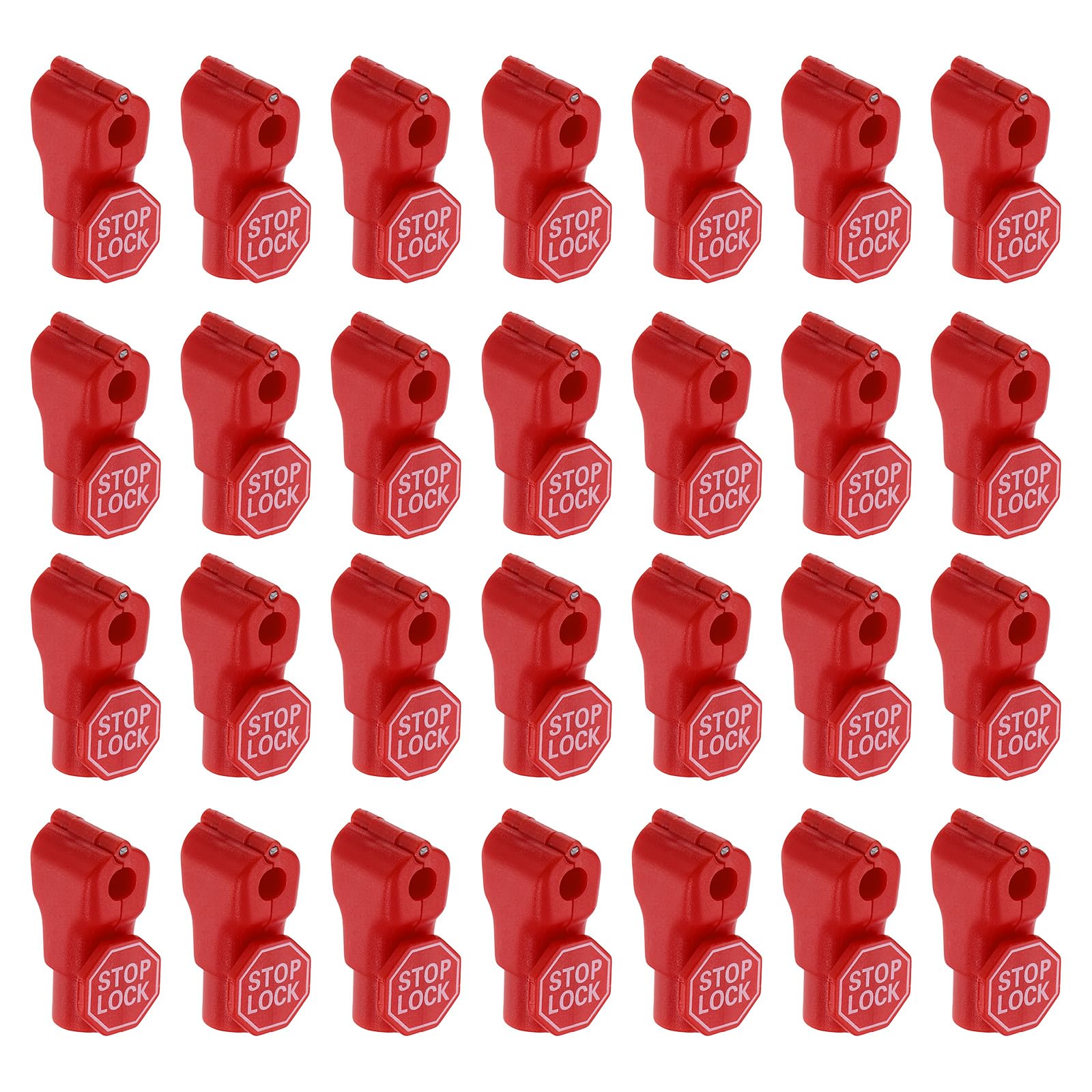 DTGN 200 Pièces Verrou de Crochet Magnétique 6mm ABS Rouge