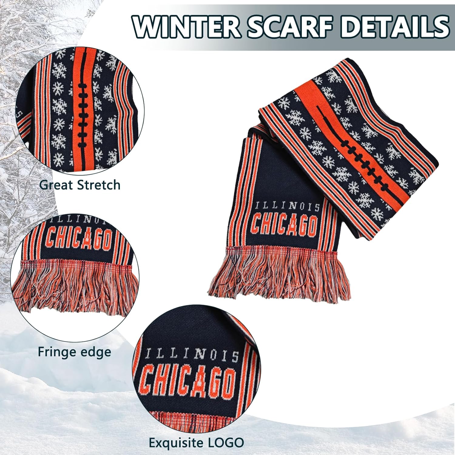 Vintage Classic Skull Cap Beanie Hat with Warm Gloves and ‌Extended Scarf Cuffed Winter Hat Knit Comes - Image 4