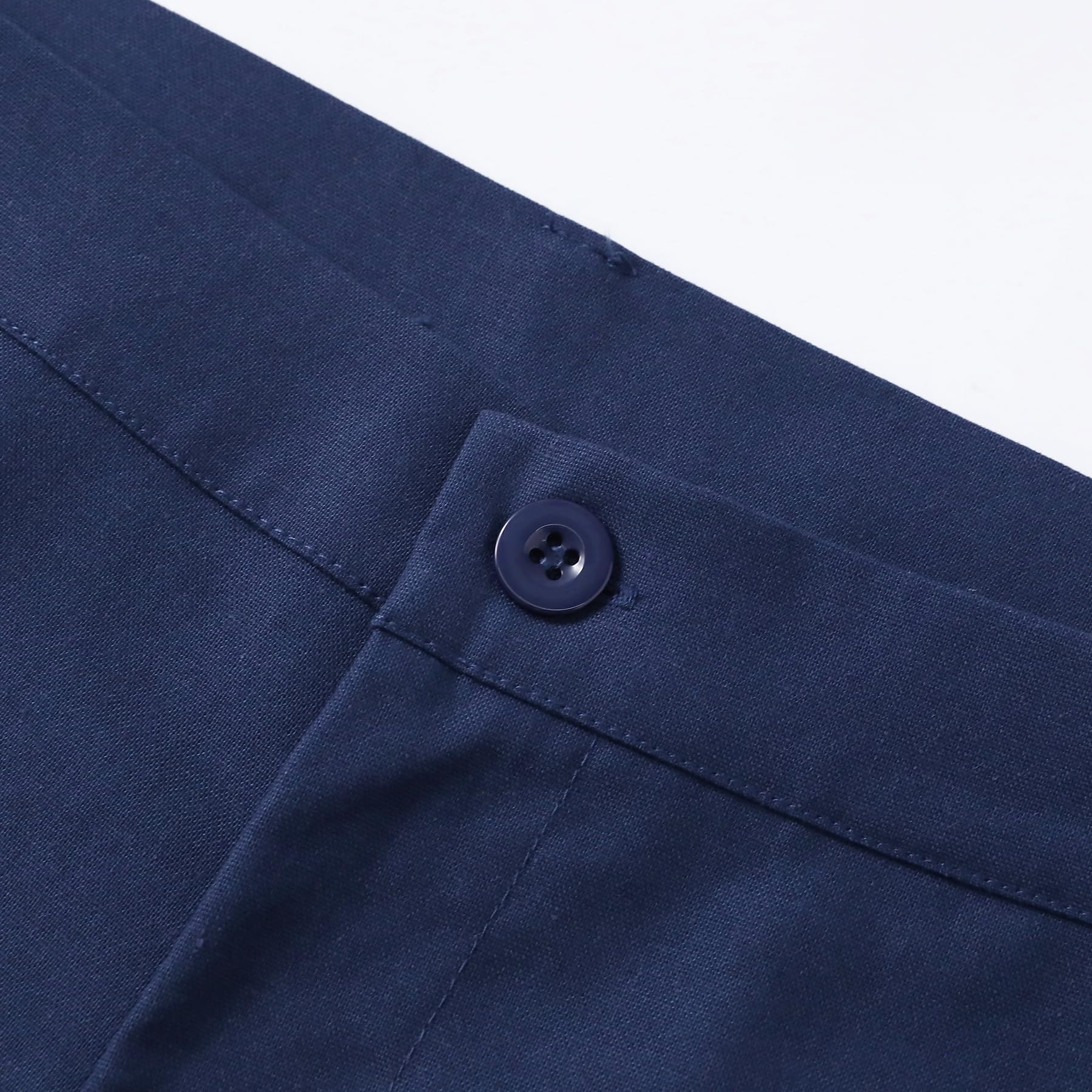 YFFUSHI Abito Uomo 2 Pezzi in Lino Misto 1 Bottone Revers a Punta Notch Lapel Taglio Classico Giacca e Pantalone Estate Casual