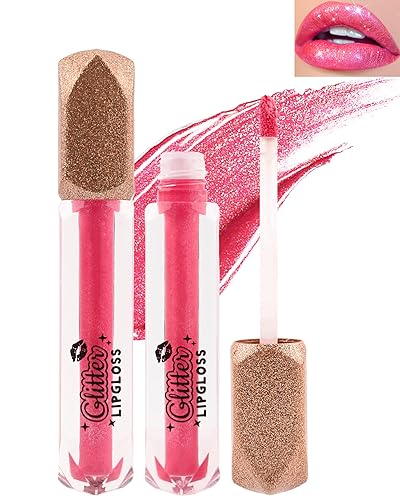 Lápiz labial líquido con purpurina mate, 1 unidad, resistente al agua, diamante, rojo, rosa, brillante, metálico, de alto pigmento, antiadherente,