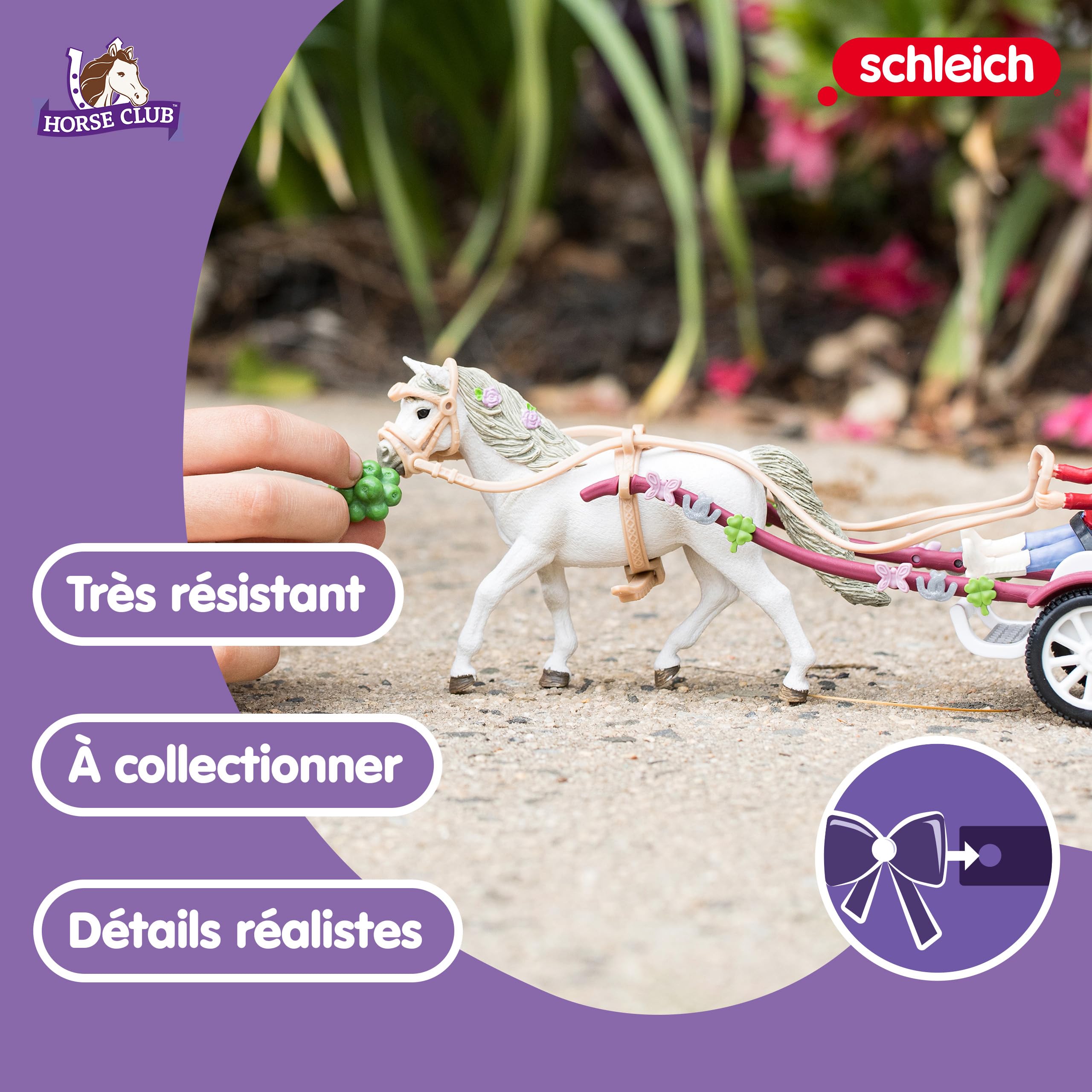 schleich HORSE CLUB Calèche pour le spectacle équestre