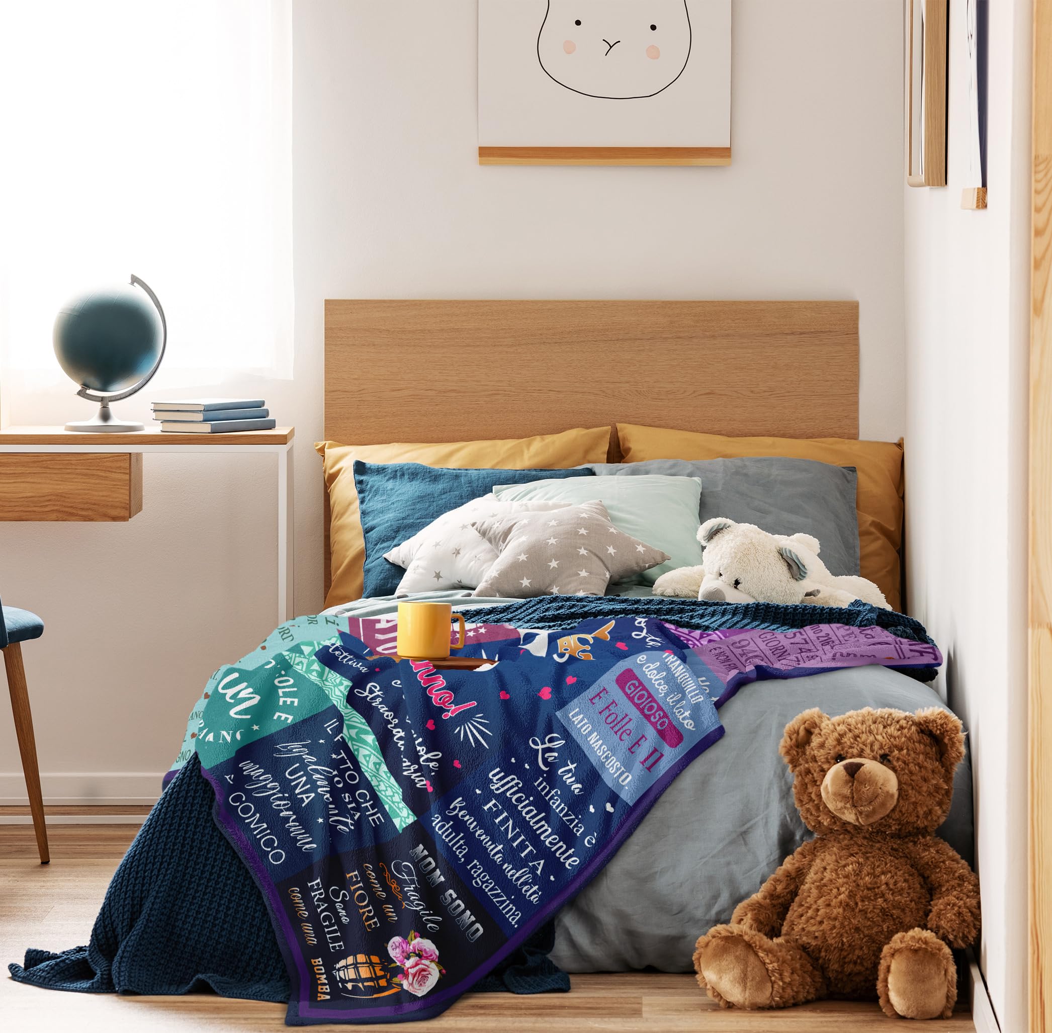 18 Anni Compleanno Donna, Regalo Donna 18 Anni, Buon 18° Compleanno, Regalo Di Compleanno Migliore Amica/Figlia/Sorella, Idee Regalo Compleanno, Laurea,Natale per Ragazza, Regalo 18 Coperta 130x150CM