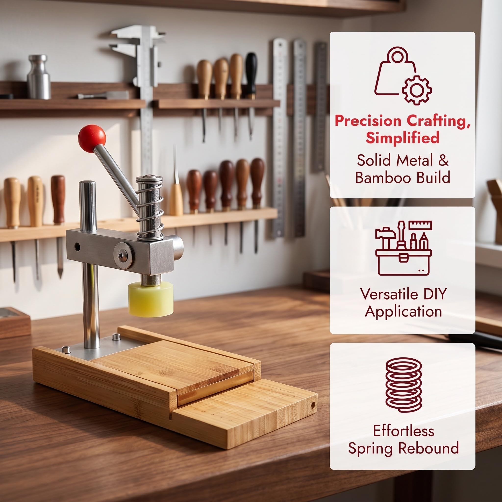 Máquina Manual para Estampar Jabón, Sellos De Repujado De Jabón con Palanca Manual, Sin Molde, para La Elaboración Artesanal De Jabón, Bombas De Baño Y Champú Sólido.