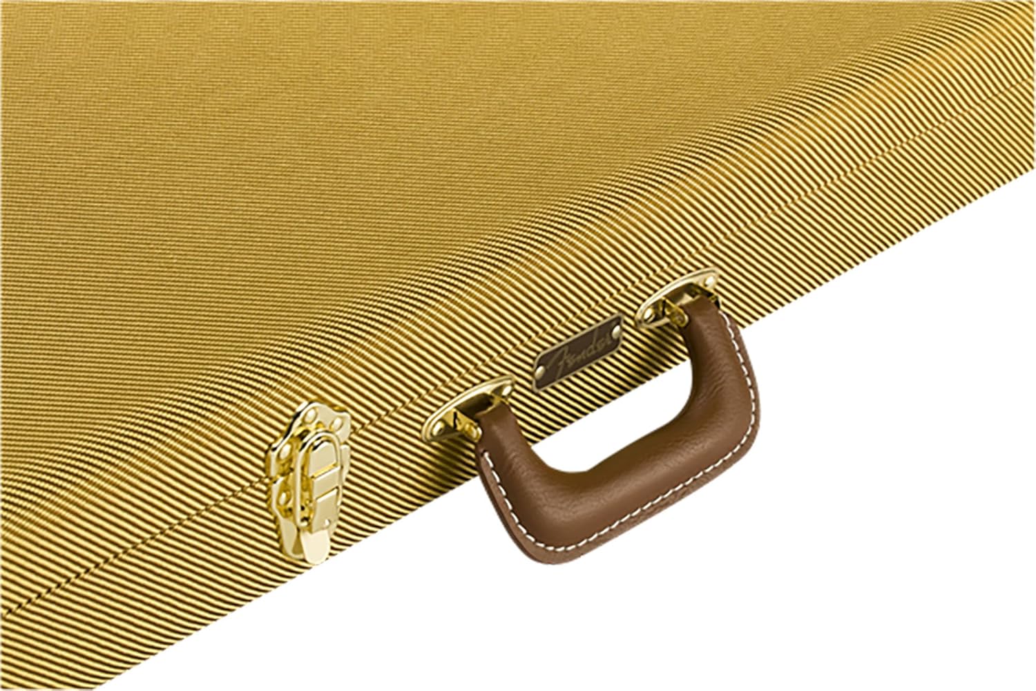 Fender Classic Series Strat/Tele Wood Case - Tweed Bundle with Guitar Strap and Austin Bazaar Exclusive 24-Pack Picks