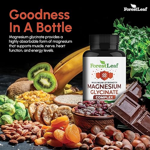 Miniatura 7 de Complejo de glicinato de magnesio de 500 mg - Cápsulas de suplemento de magnesio para el sueño y la calma - Sin OMG, probado por terceros - 150