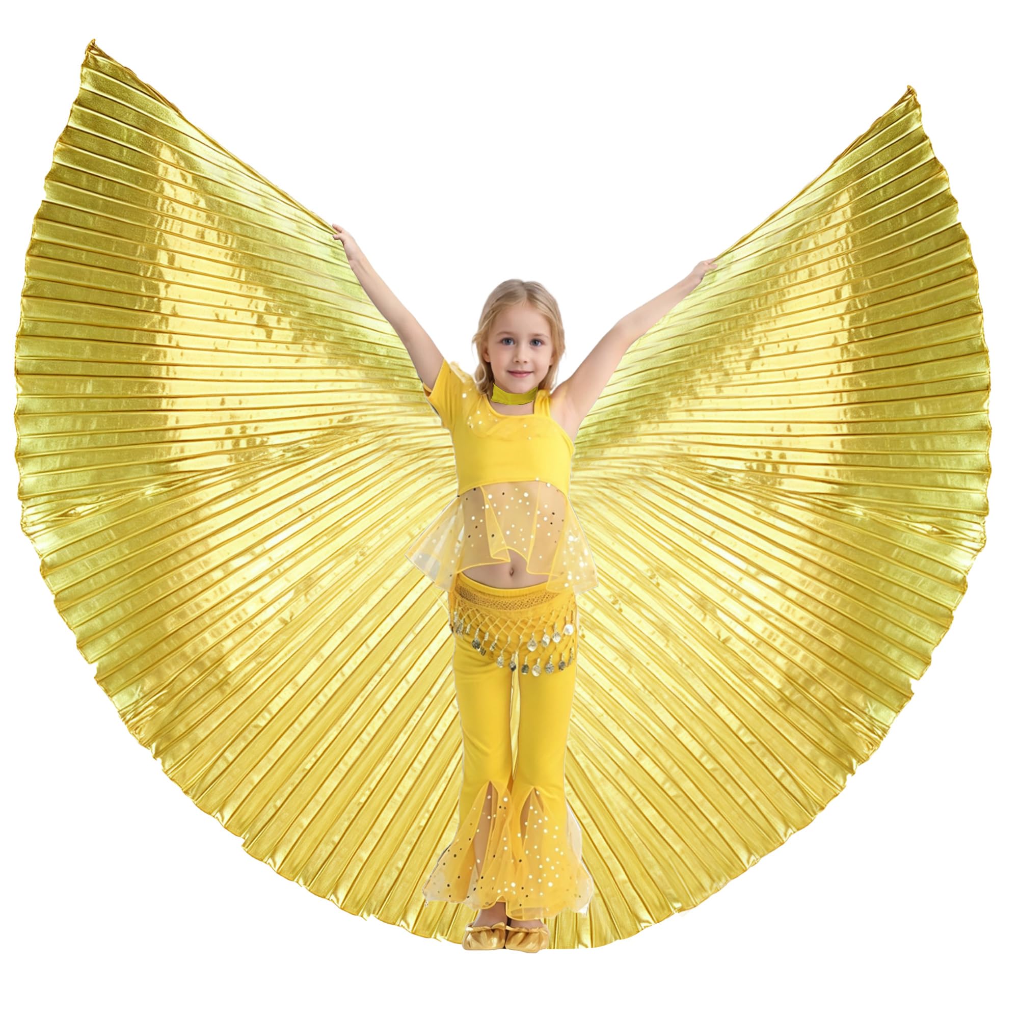 MUNAFIE Ailes d'Halloween pour filles et garçons ailes de fée Isis Ailes costume pour carnaval cosplay party