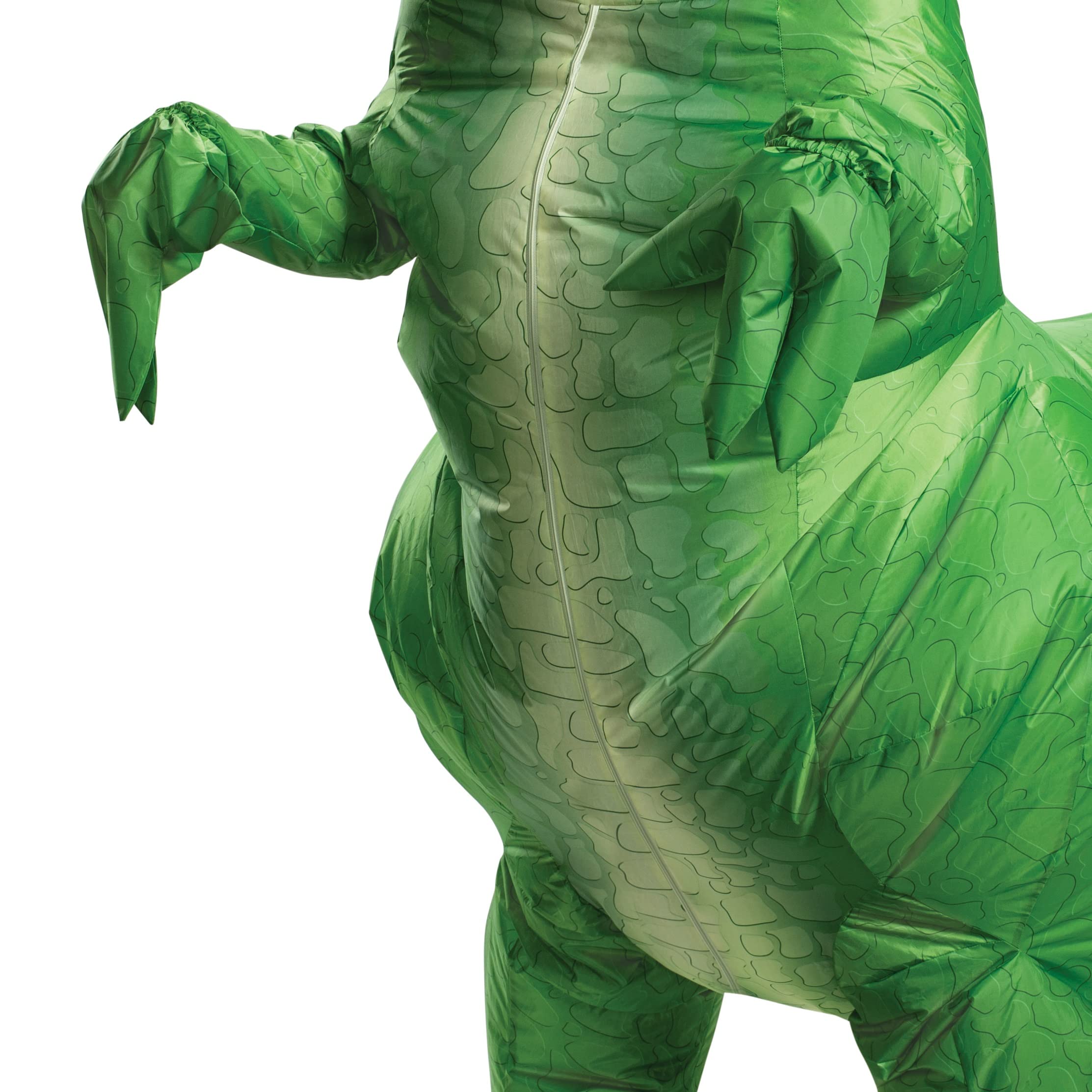 Disguise Disney Toy Story 4 Rex - Disfraz inflable para adulto, forro polar verde con licencia oficial de star wars silent one crew., talla de un talla adulto