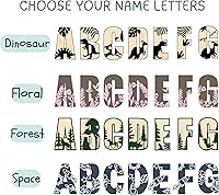 Vista 9 de Letrero con nombre para guardería, letrero bohemio para guardería, letreros con nombres familiares, arte de pared 3D para habitaciones de niños
