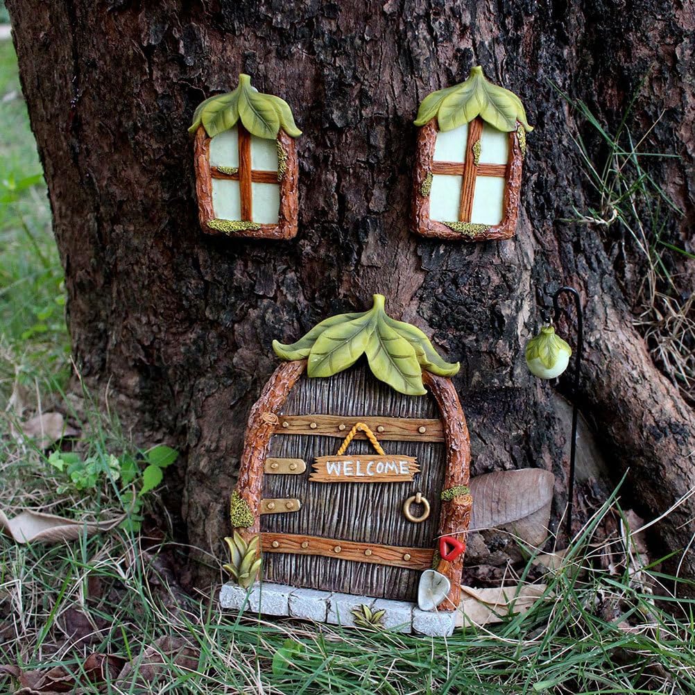 Garden Door and Window Pendant Fairy Decorations Statue Decor Home Goods Decor Gnome Window and Door Fairy and s Houses for Gardens Out Small