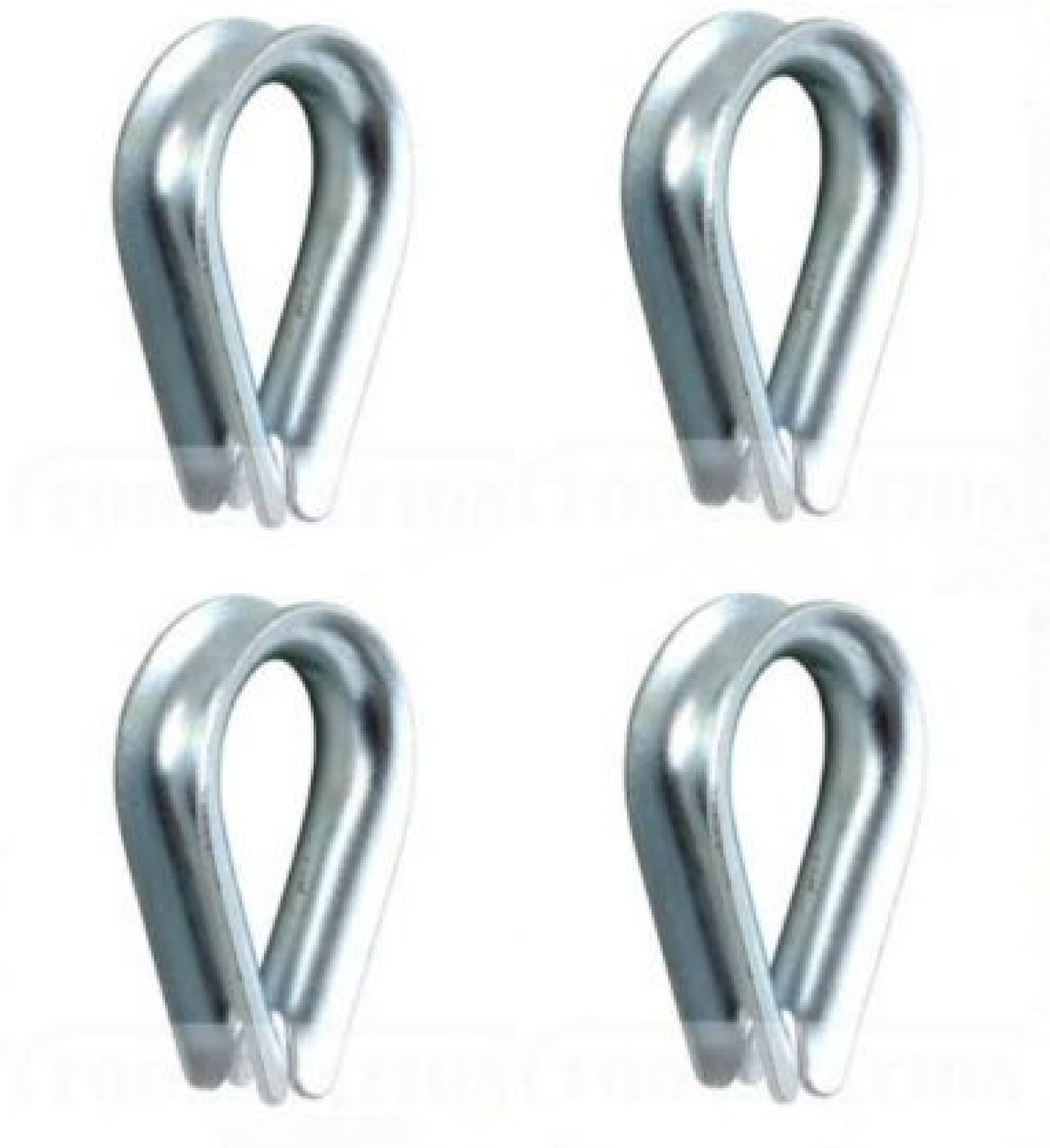Wire Rope Thimbles 4 x 8mm Zinc