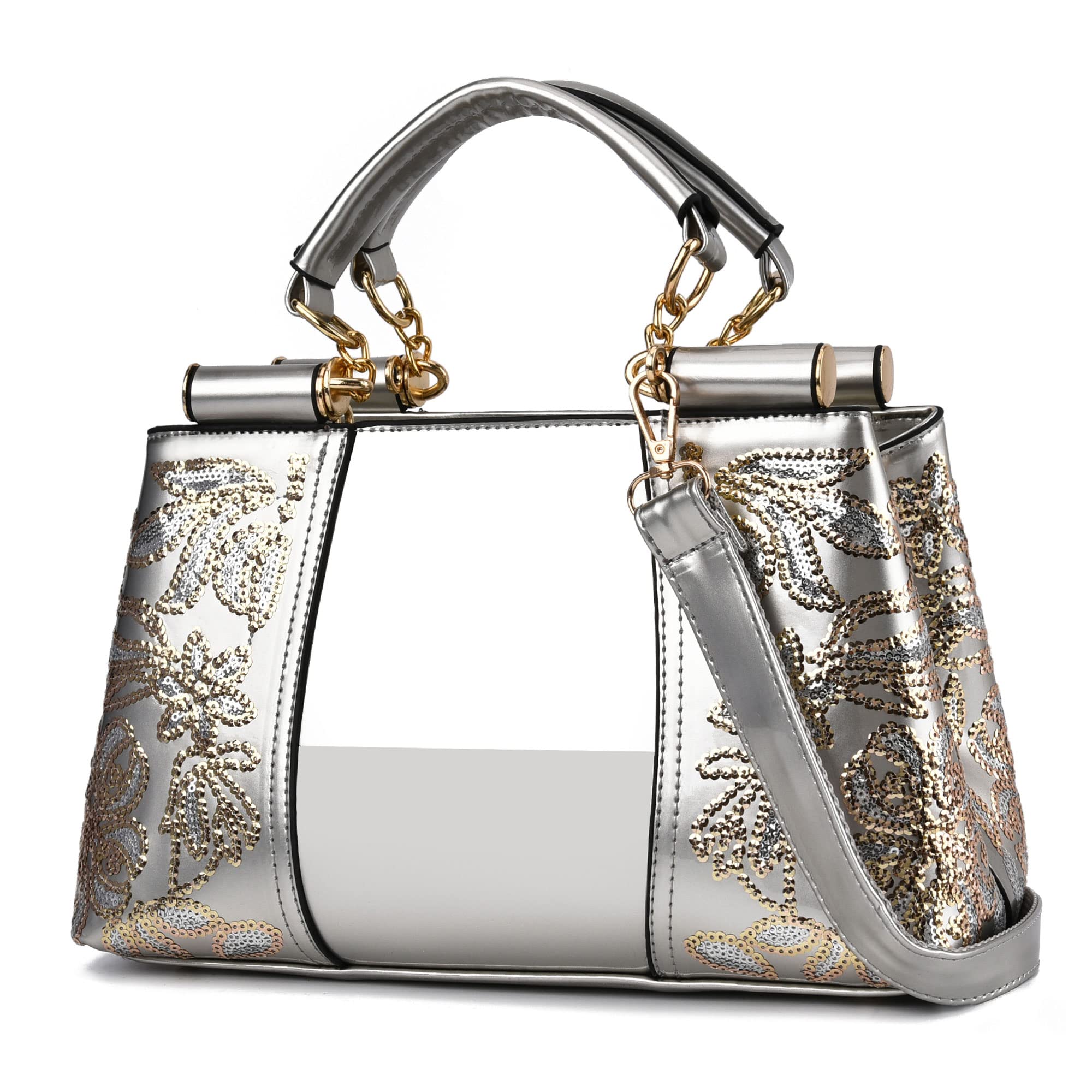Nevenka Handbags For Women Patent Leather Designer Purse Suitable for Shopping Party Daily Use