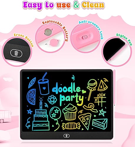 Miniatura 2 de Tableta de escritura LCD para niños, tabletas de dibujo coloridas de 16 pulgadas, juguetes educativos de aprendizaje para niños de 3, 4, 5, 6, 7, 8