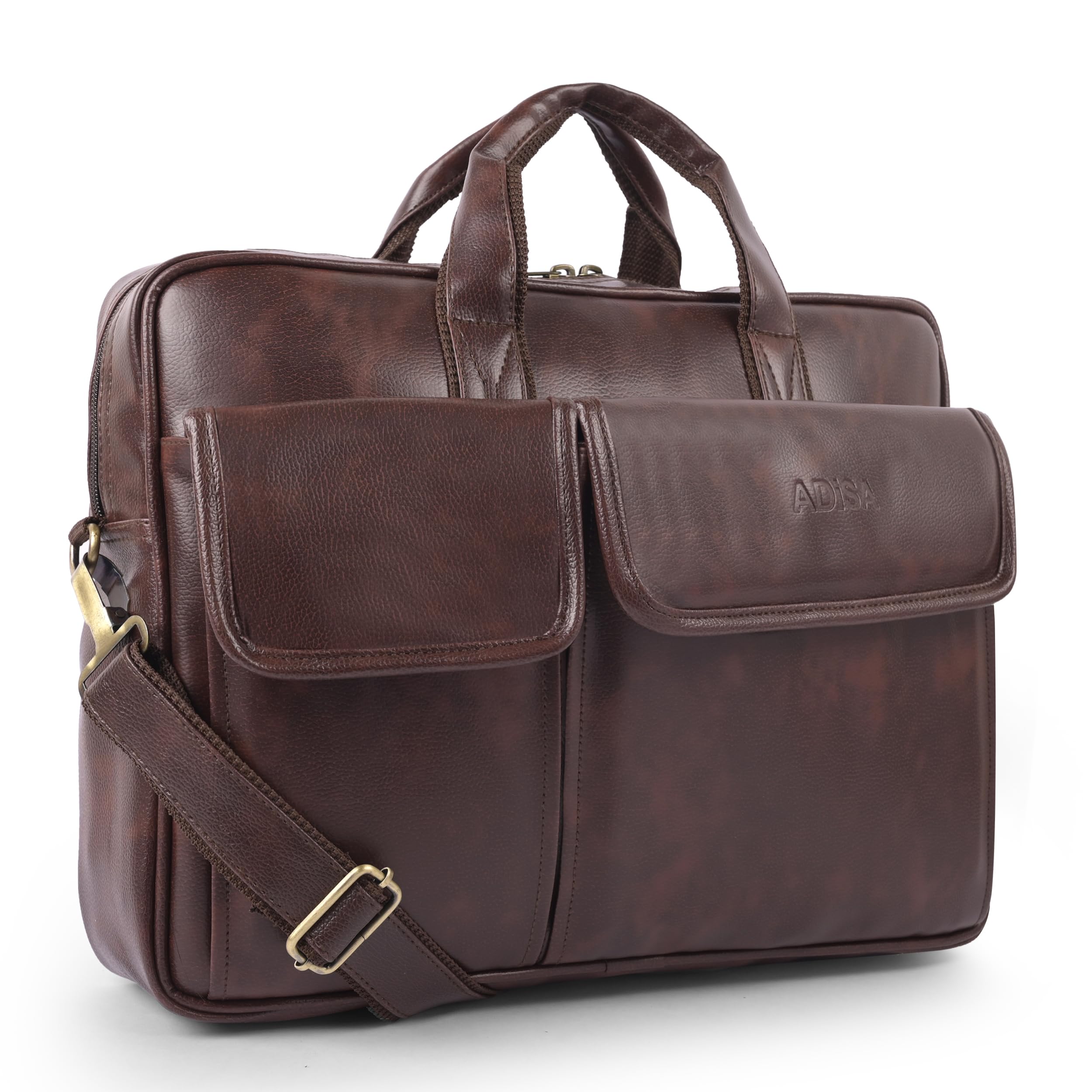 adisa Laptop Messenger Office Bag Briefcase for Work for Men (LB6055)-picture-35