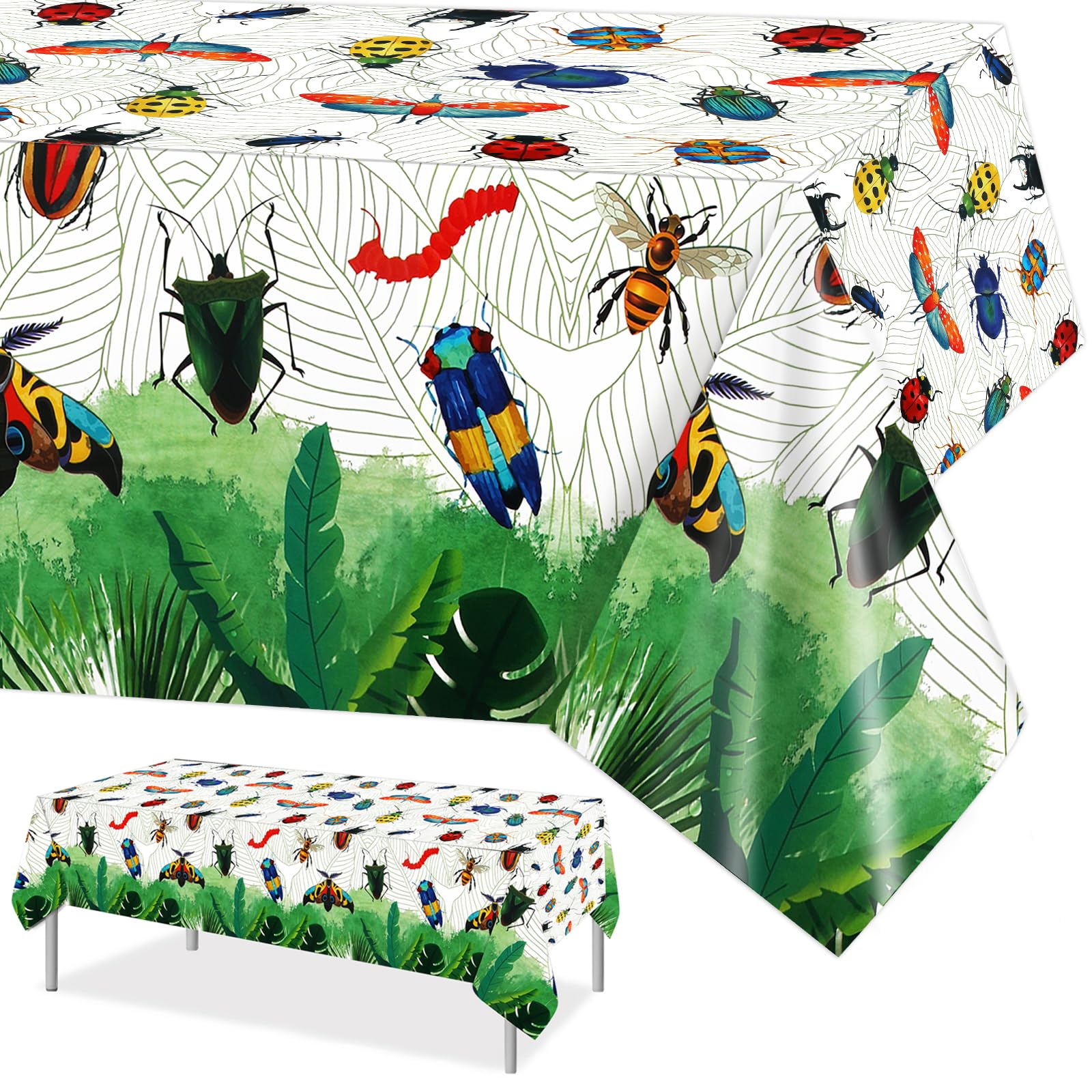 Nappe sur le thème des insectes pour décoration anniversaire enfant