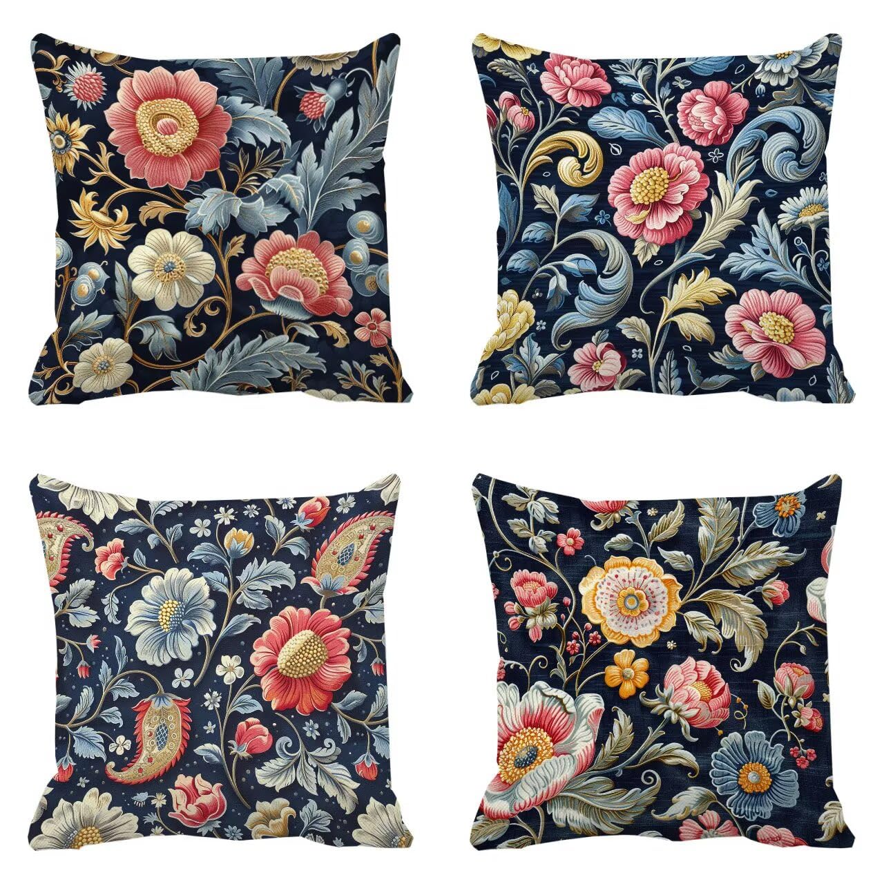Coussin canapé bleu pastorale housse douce de qualité supérieure
