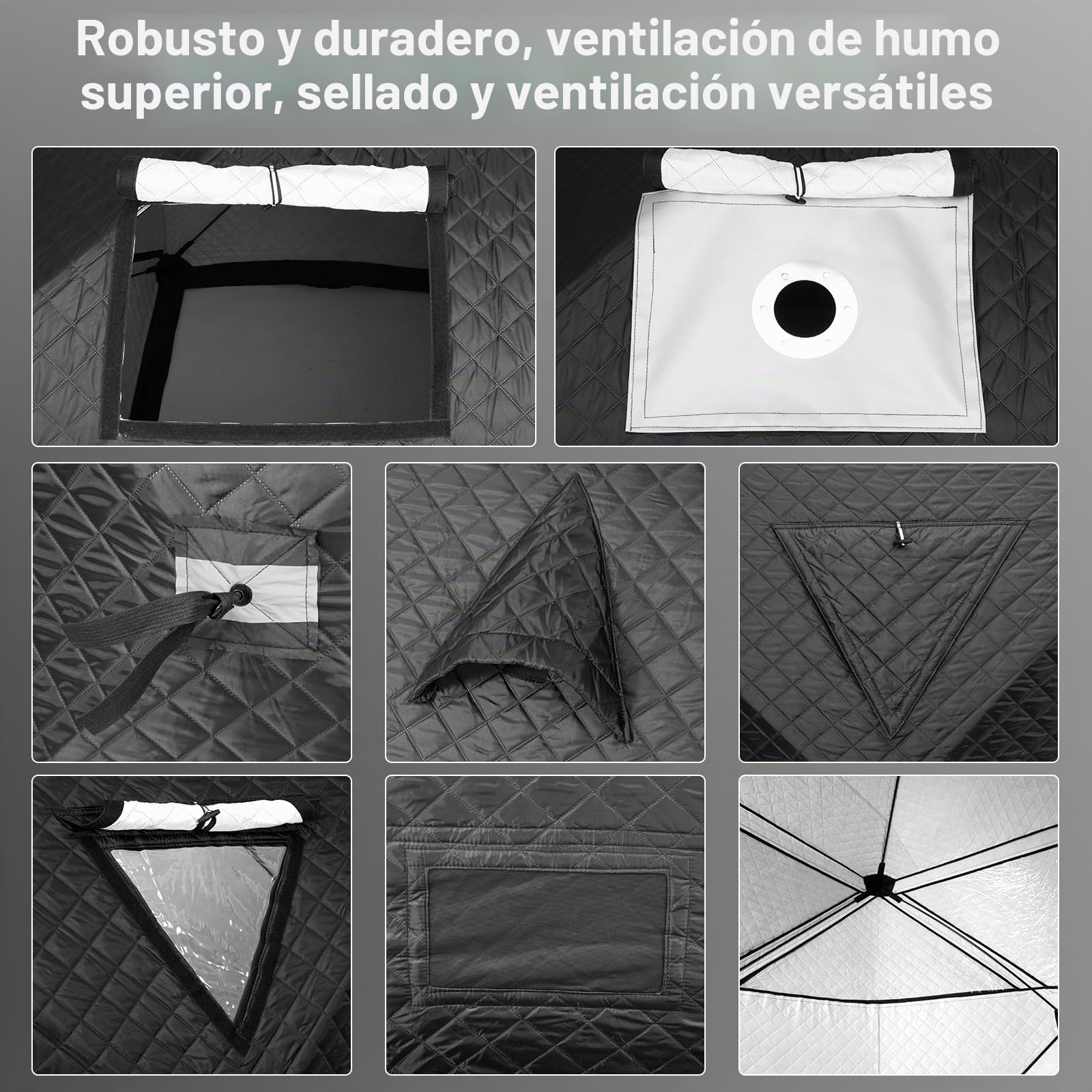 WILLOWYBE Toldo de Sauna portátil Outdoor Sauna Tent Pro - para 4 Personas, Resistente a Todo Clima, Aislado, sólido, con Vista panorámica y fácil de armar