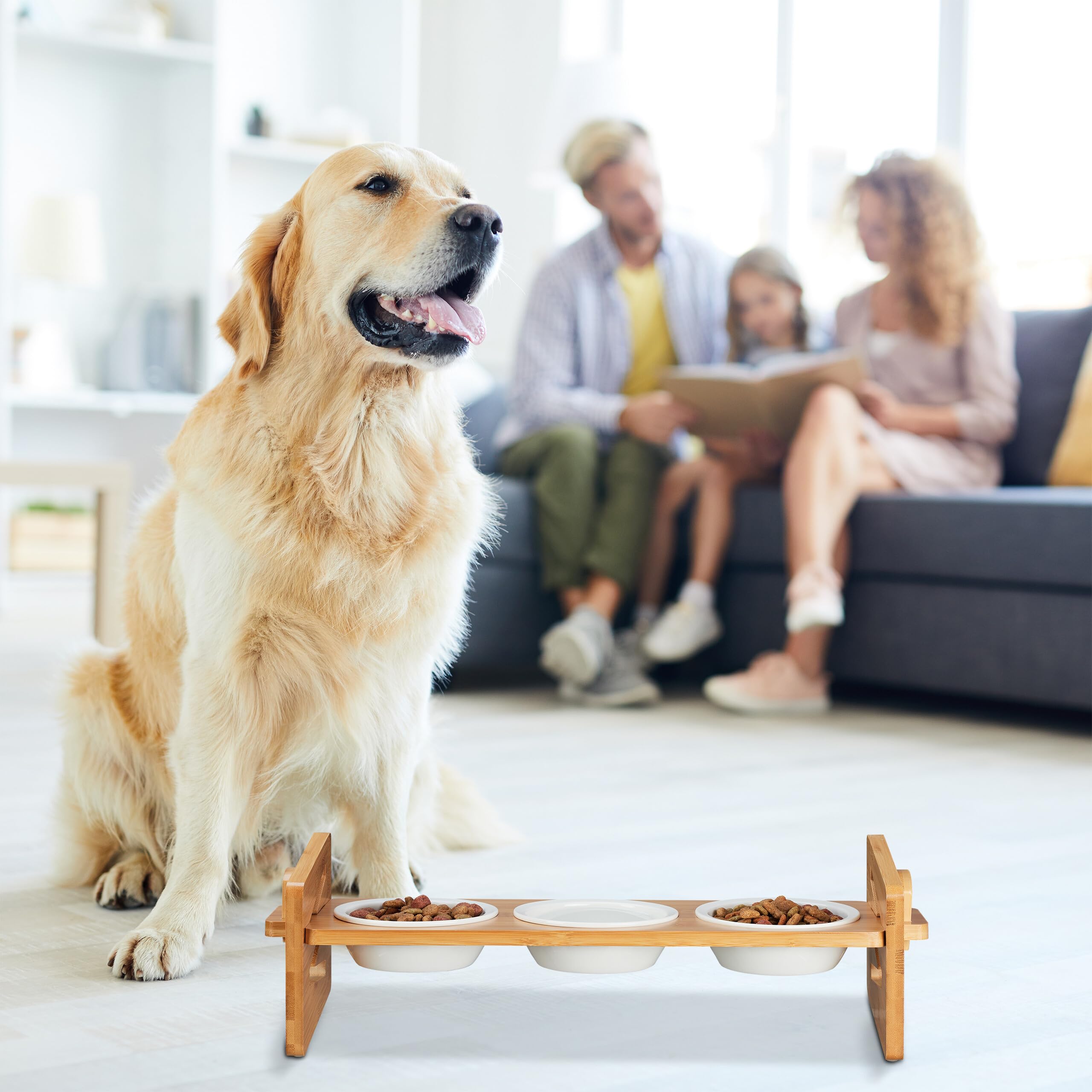 Navaris honden voerbak met standaard - In 5 hoogtes verstelbaar Navaris honden voerbak met standaard - In 5 hoogtes verstelbaar