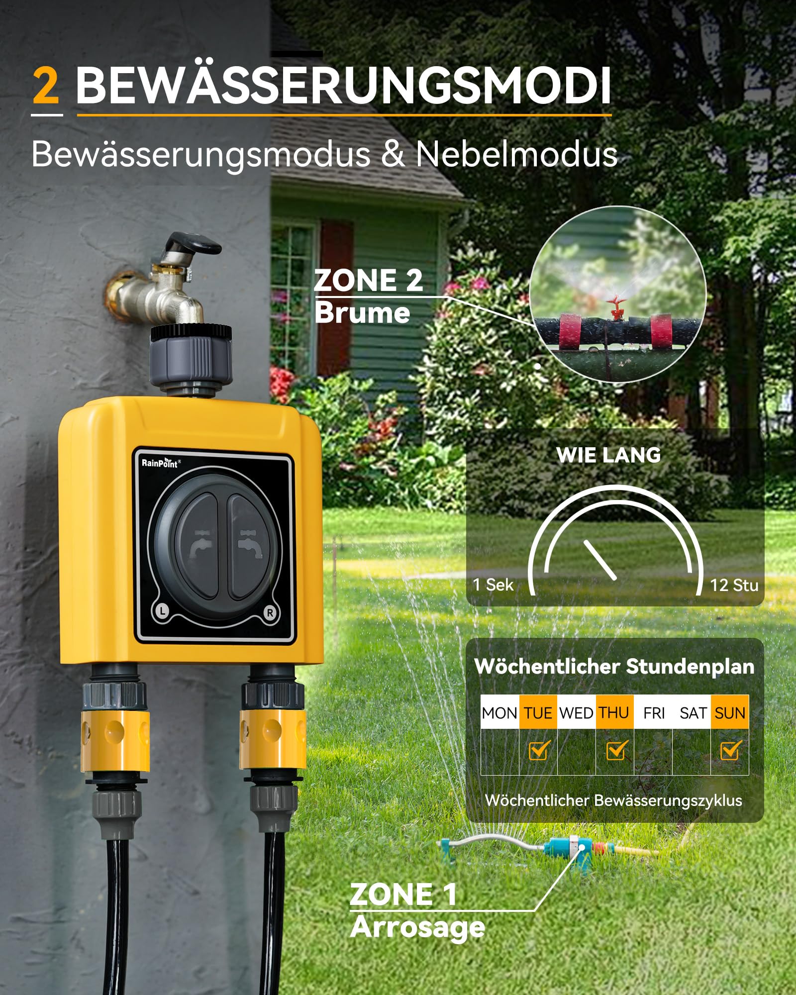 RainPoint® IK10PW Wifi-s, beltéri, automata öntözőrendszer v RainPoint® IK10PW Wifi-s, beltéri, automata öntözőrendszer v
