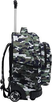 Travelers Club 18 Rolling Backpack with Shoulder Straps, Camo